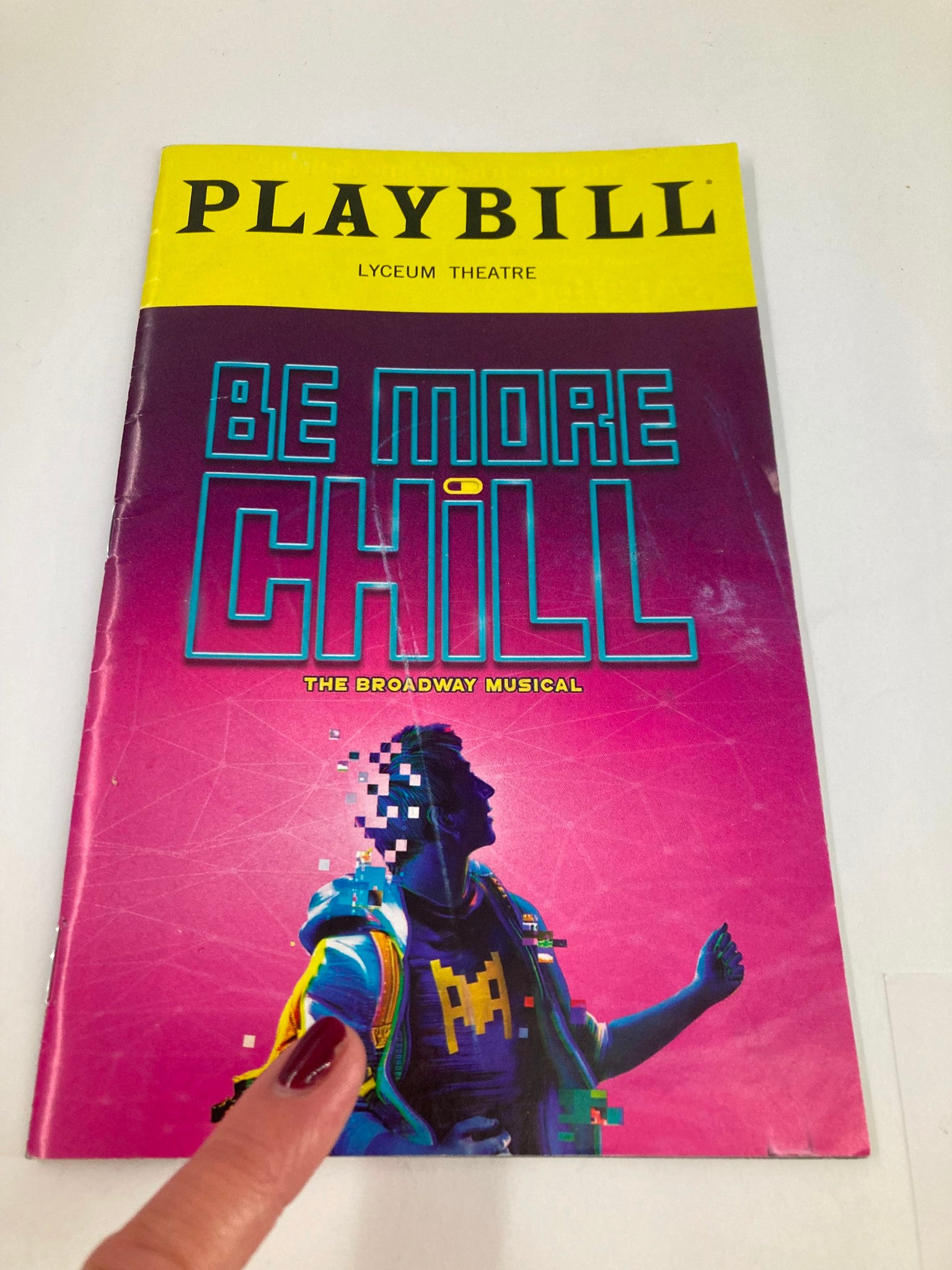 2019 Playbill Lyceum Theatre Will Roland, George Salazar in Be More Chill