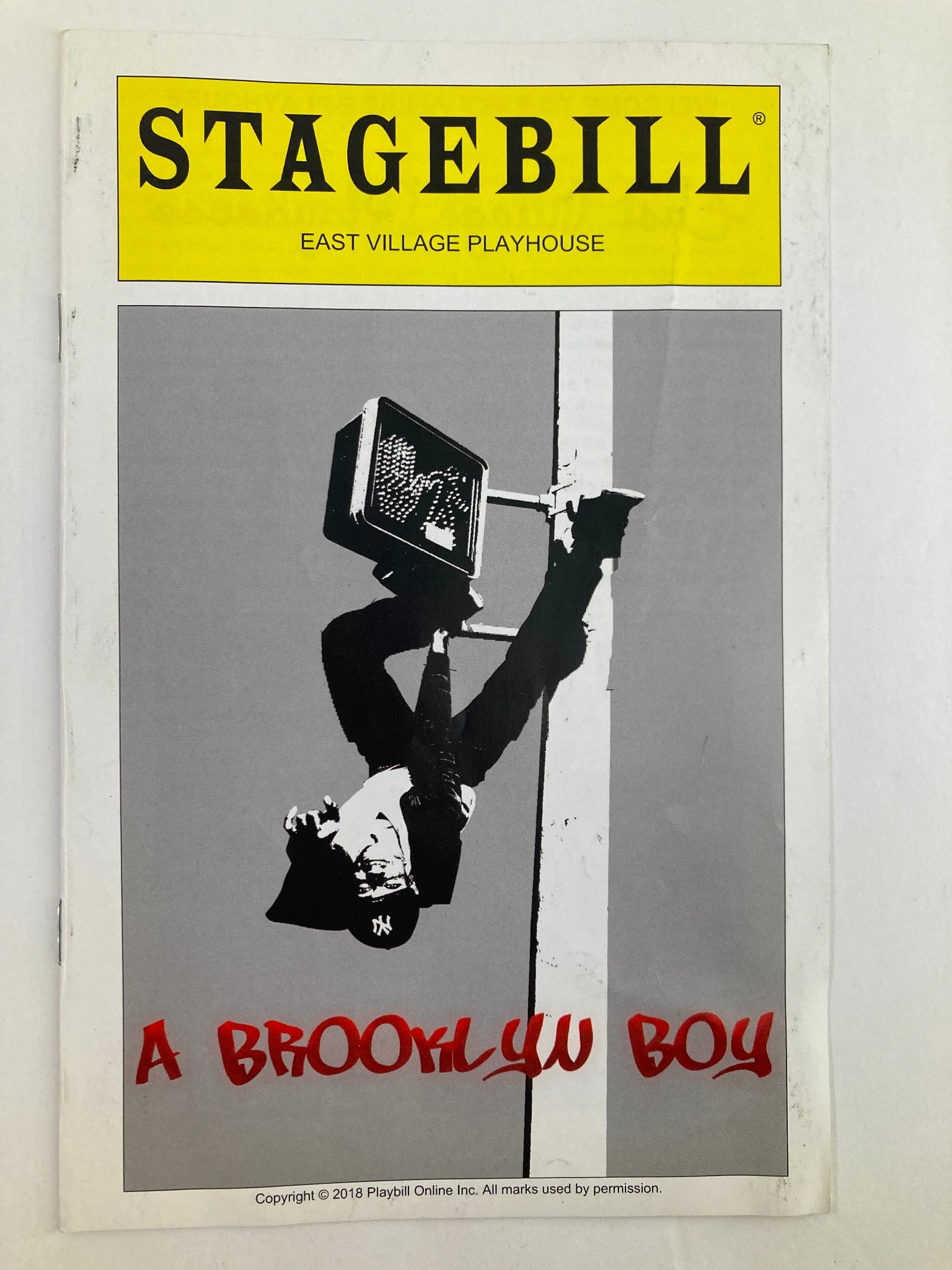 2018 Playbill East Village Playhouse Steven Prescod in A Brooklyn Boy