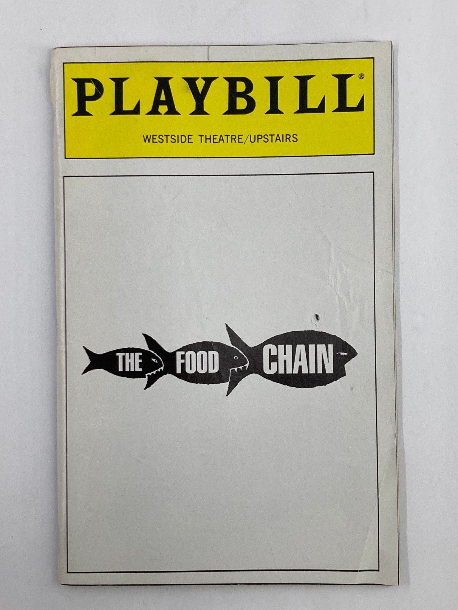 1996 Playbill Westside Theatre/Upstairs Joy Behar in The Food Chain