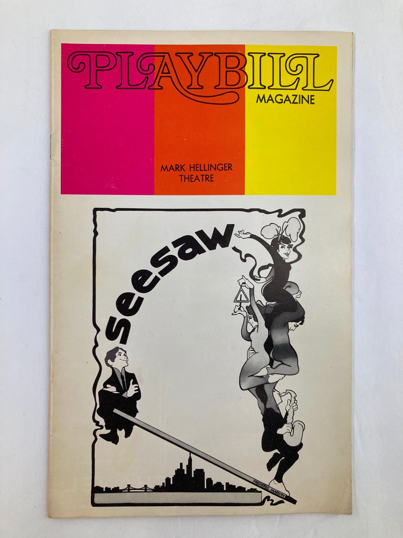 1973 Playbill Mark Hellinger Theatre Michele Lee, John Gavin in Seesaw