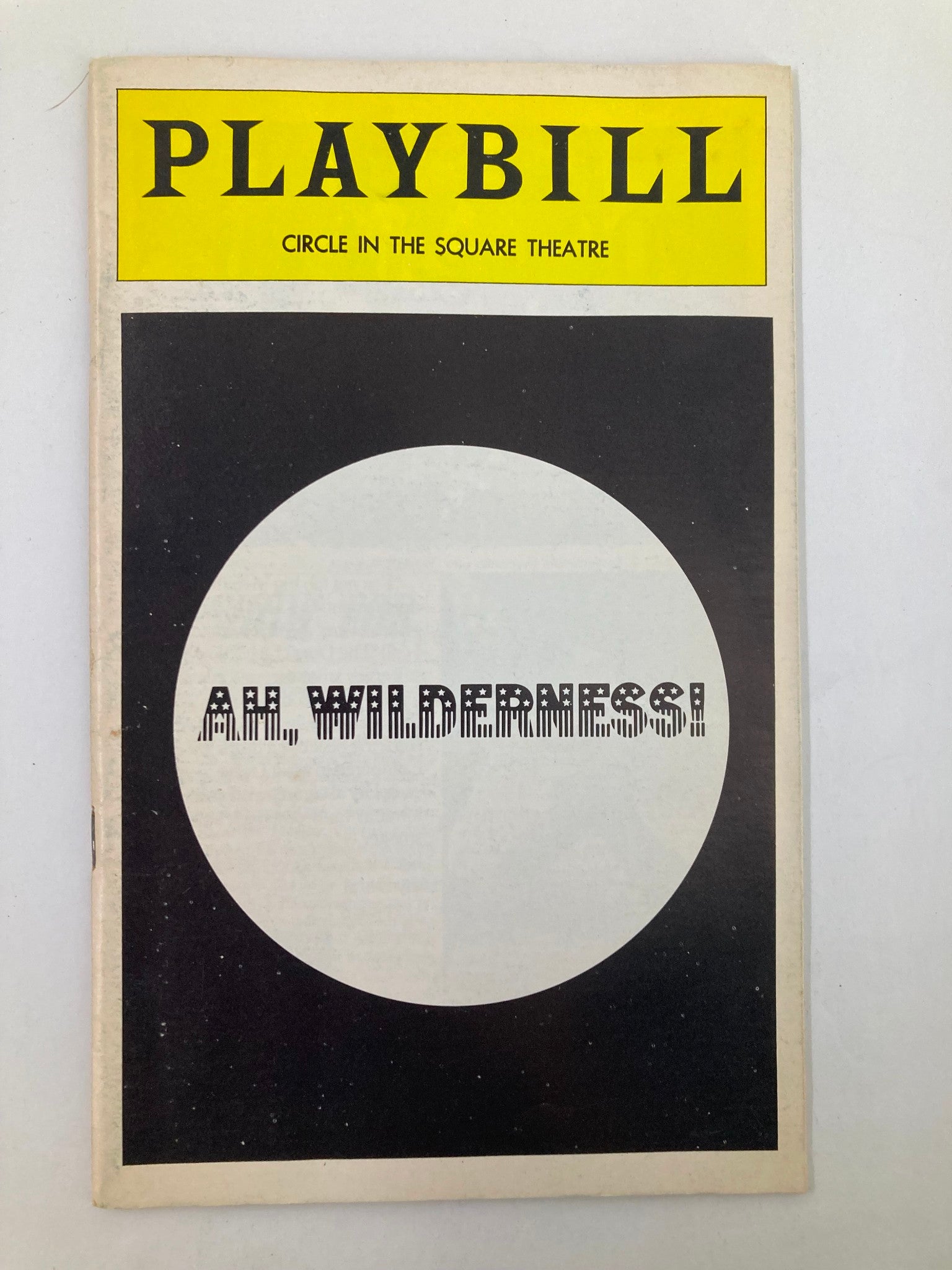 1975 Playbill Circle in the Square Theatre Richard Backus in Ah, Wilderness!