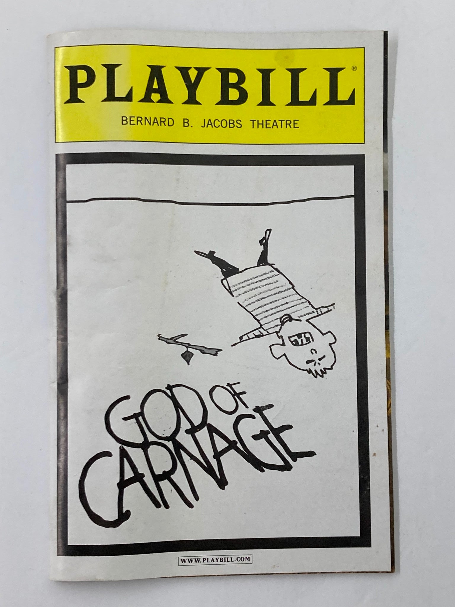 2009 Playbill Bernard B. Jacobs Theatre Jeff Daniels in God of Carnage