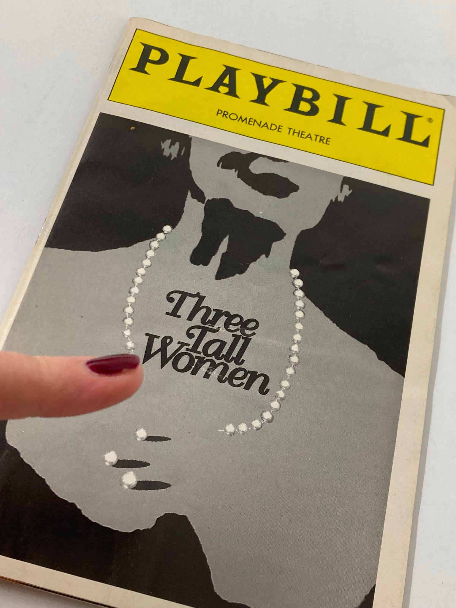 1995 Playbill The Promenade Theatre Edward Albee's Three Tall Women