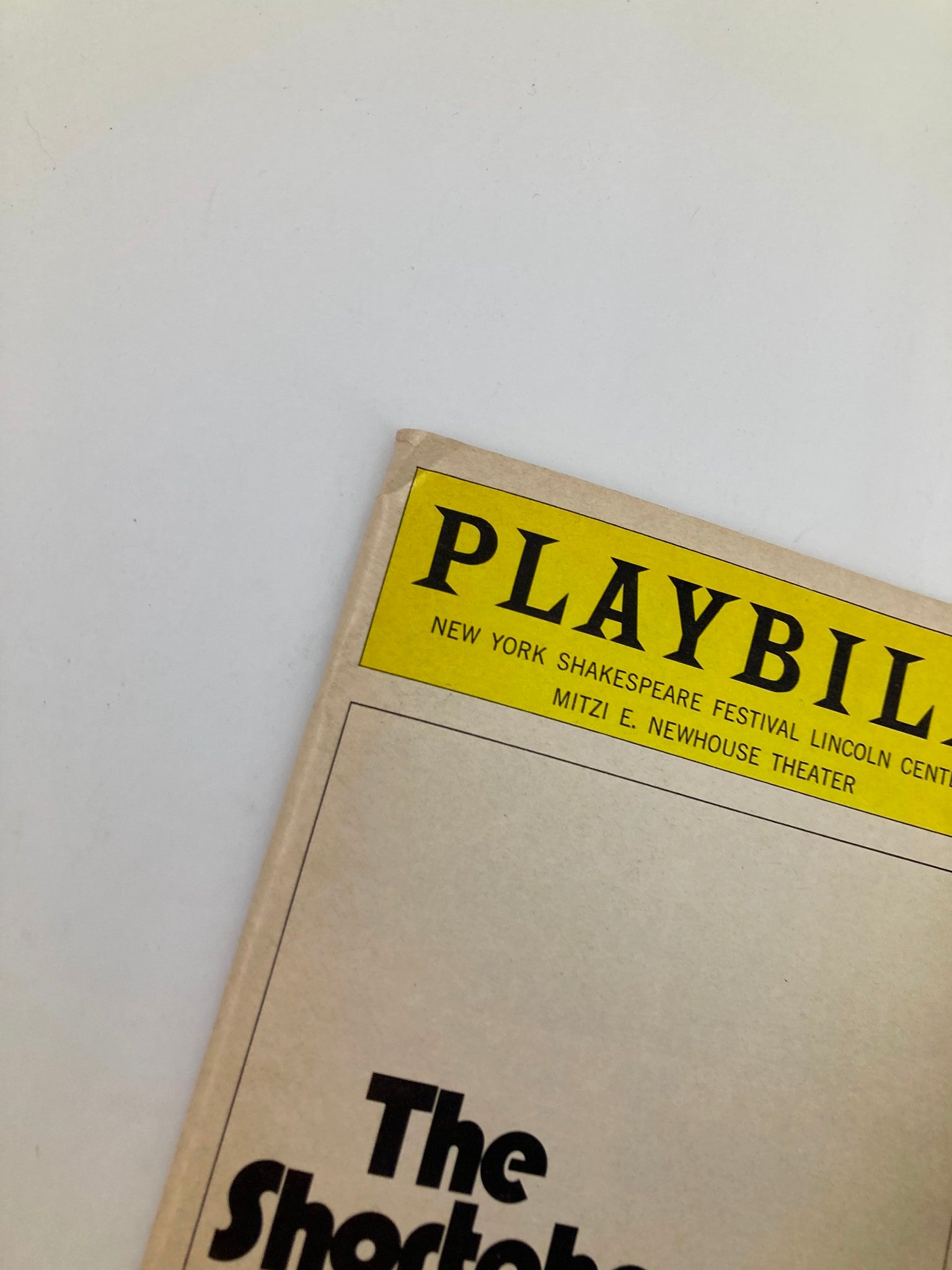 1976 Playbill New York Shakespeare Festival The Shortchanged Review