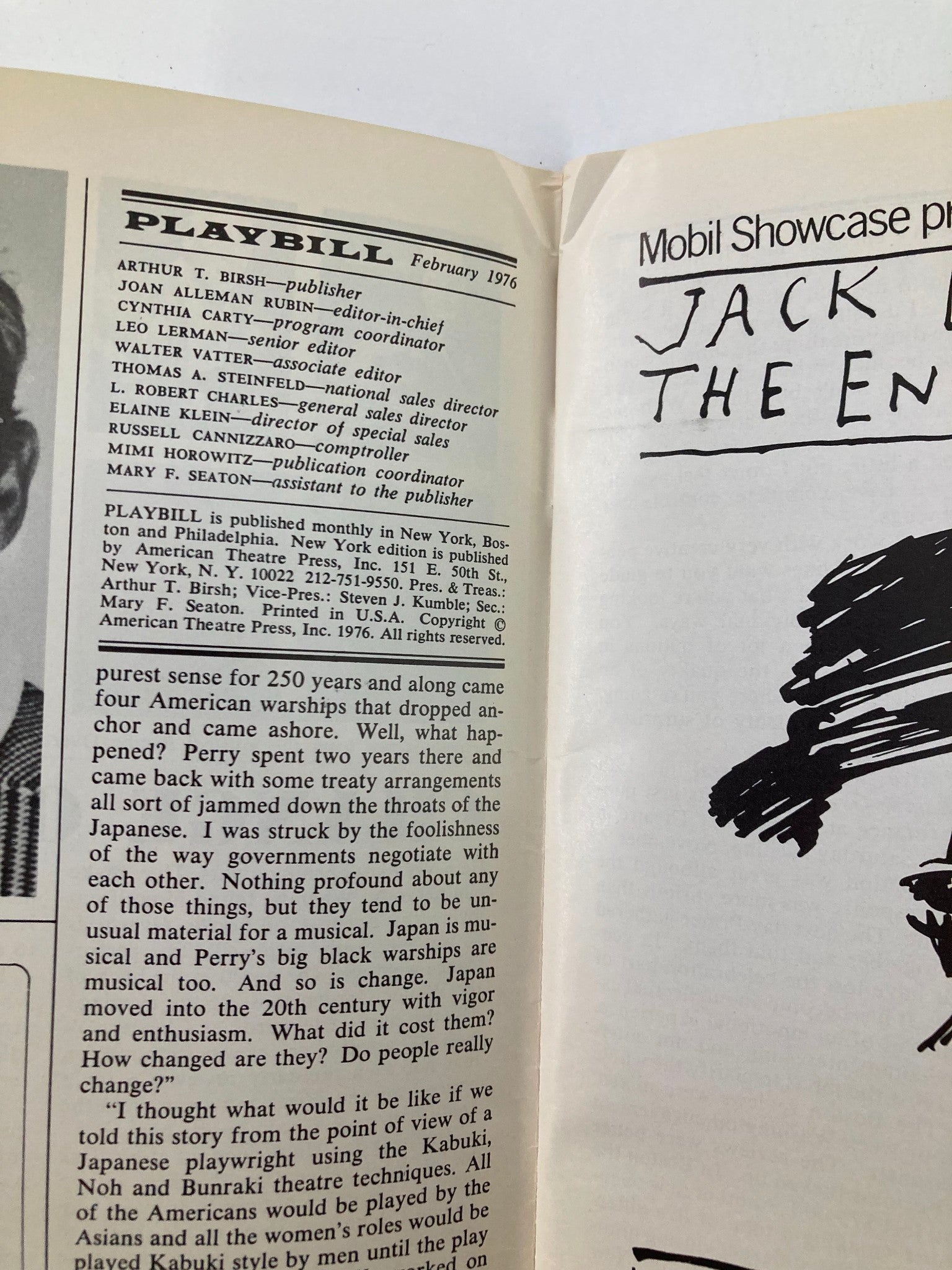 1976 Playbill New York Shakespeare Festival The Shortchanged Review