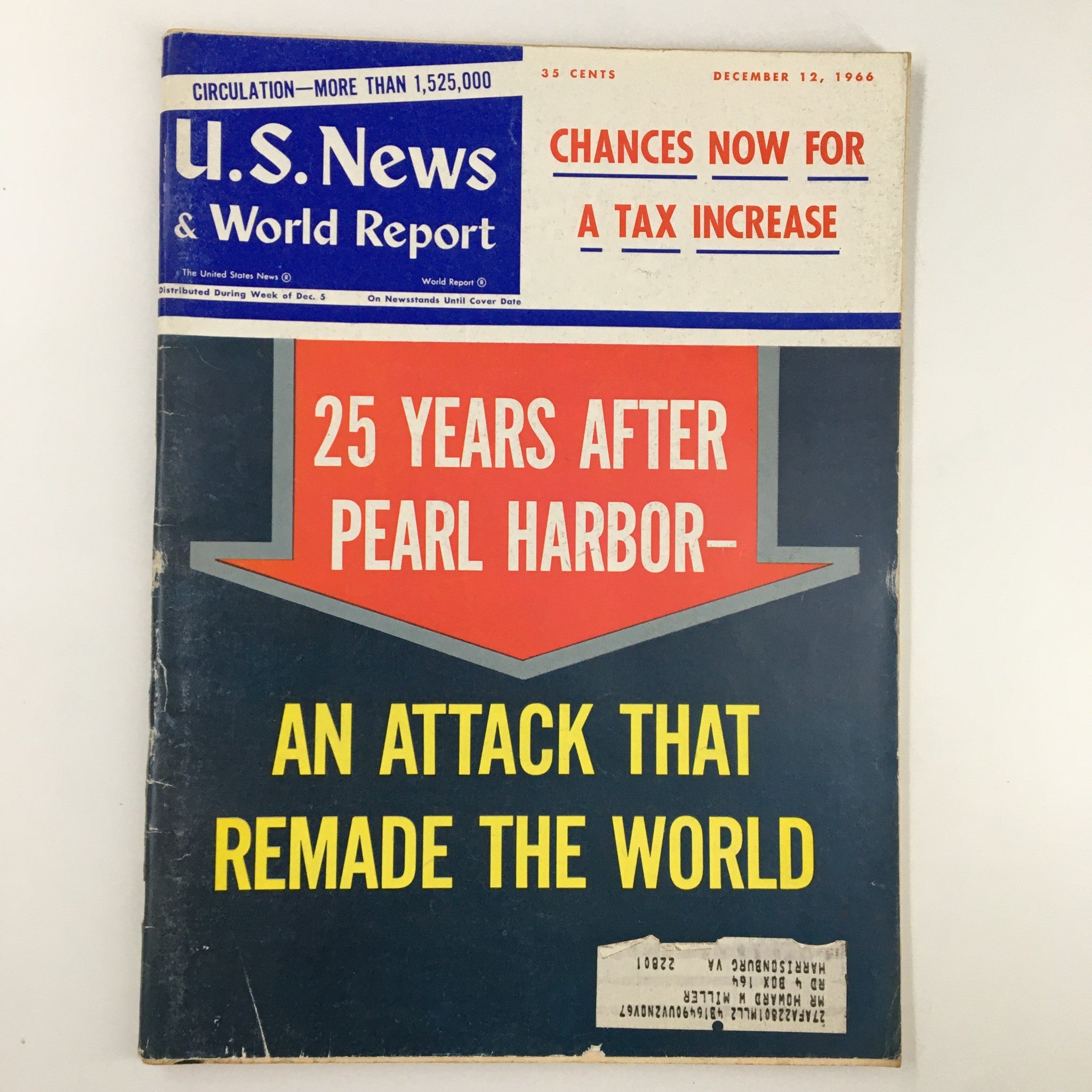 US News & World Report Magazine December 12 1966 Chances Now For A Tax Increase