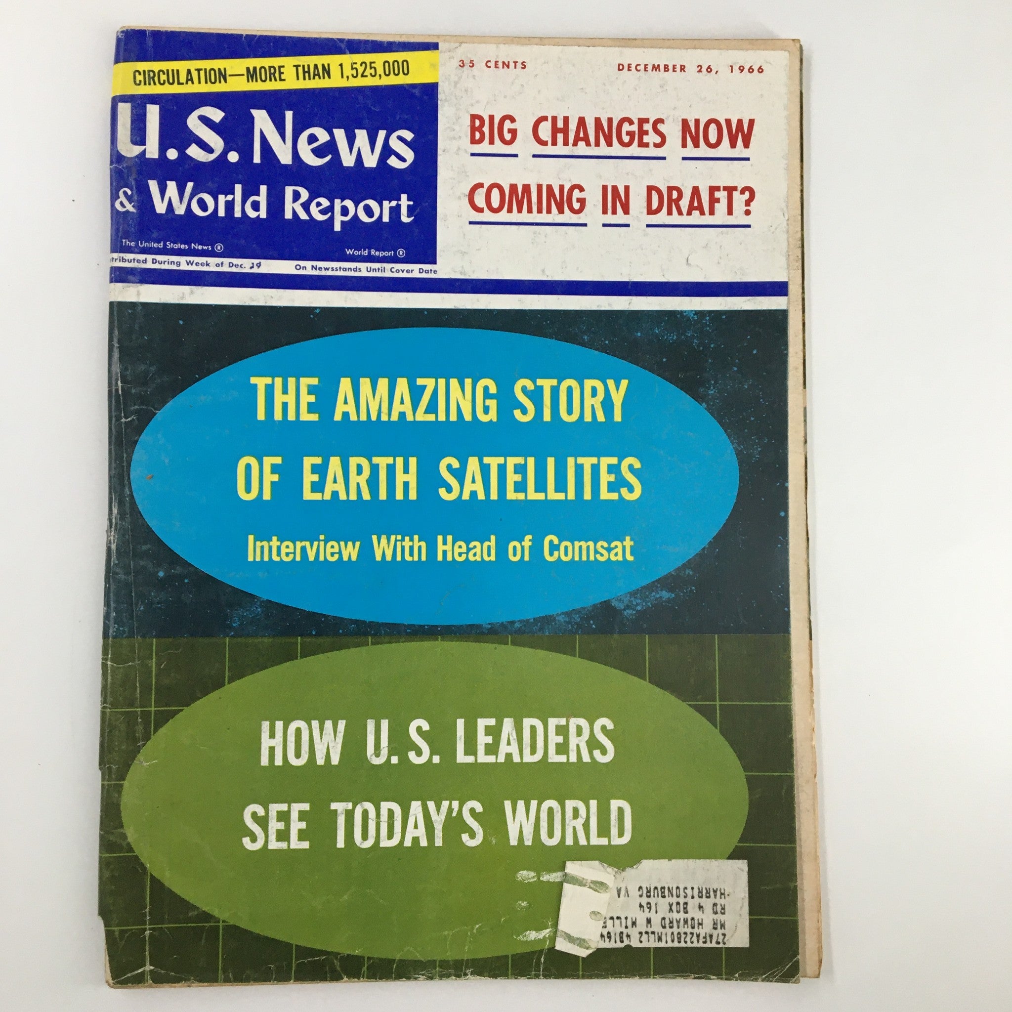 US News & World Report Magazine December 26 1966 Amazing Story of Earth Satelite