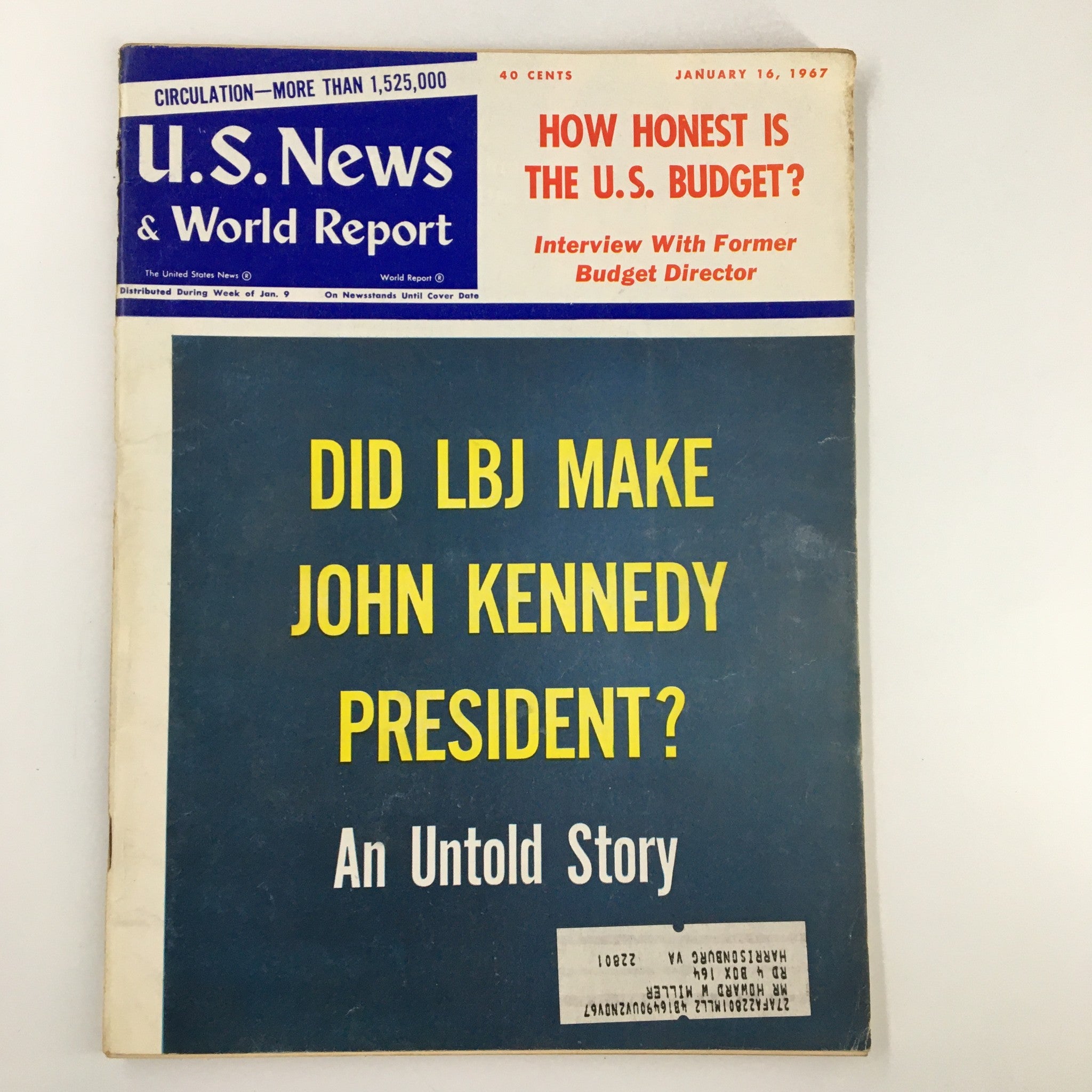 US News & World Report Magazine January 16 1967 How Honest is The U.S. Budget