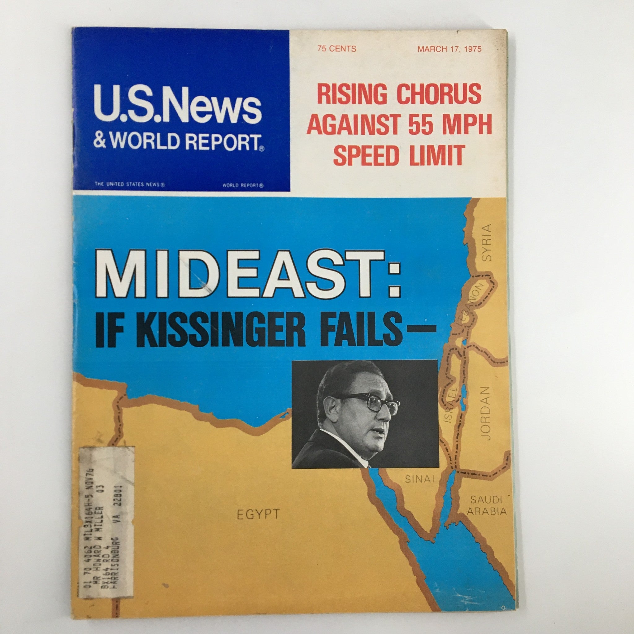 US News & World Report Magazine July 8 1968 Mideast: If Henry Kissinger Fails