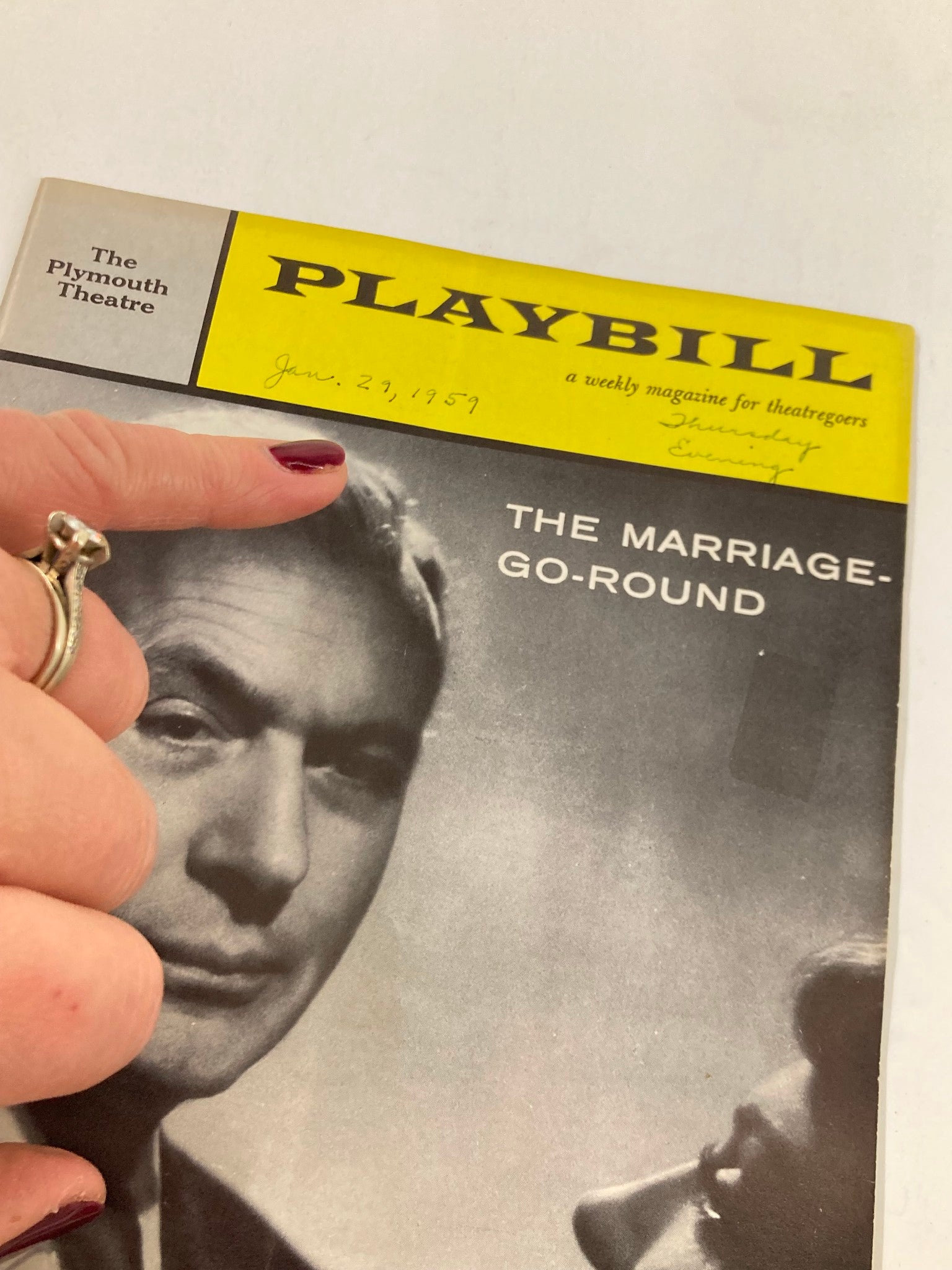 1959 Playbill The Plymouth Theatre Charles Boyer in The Marriage Go-Round