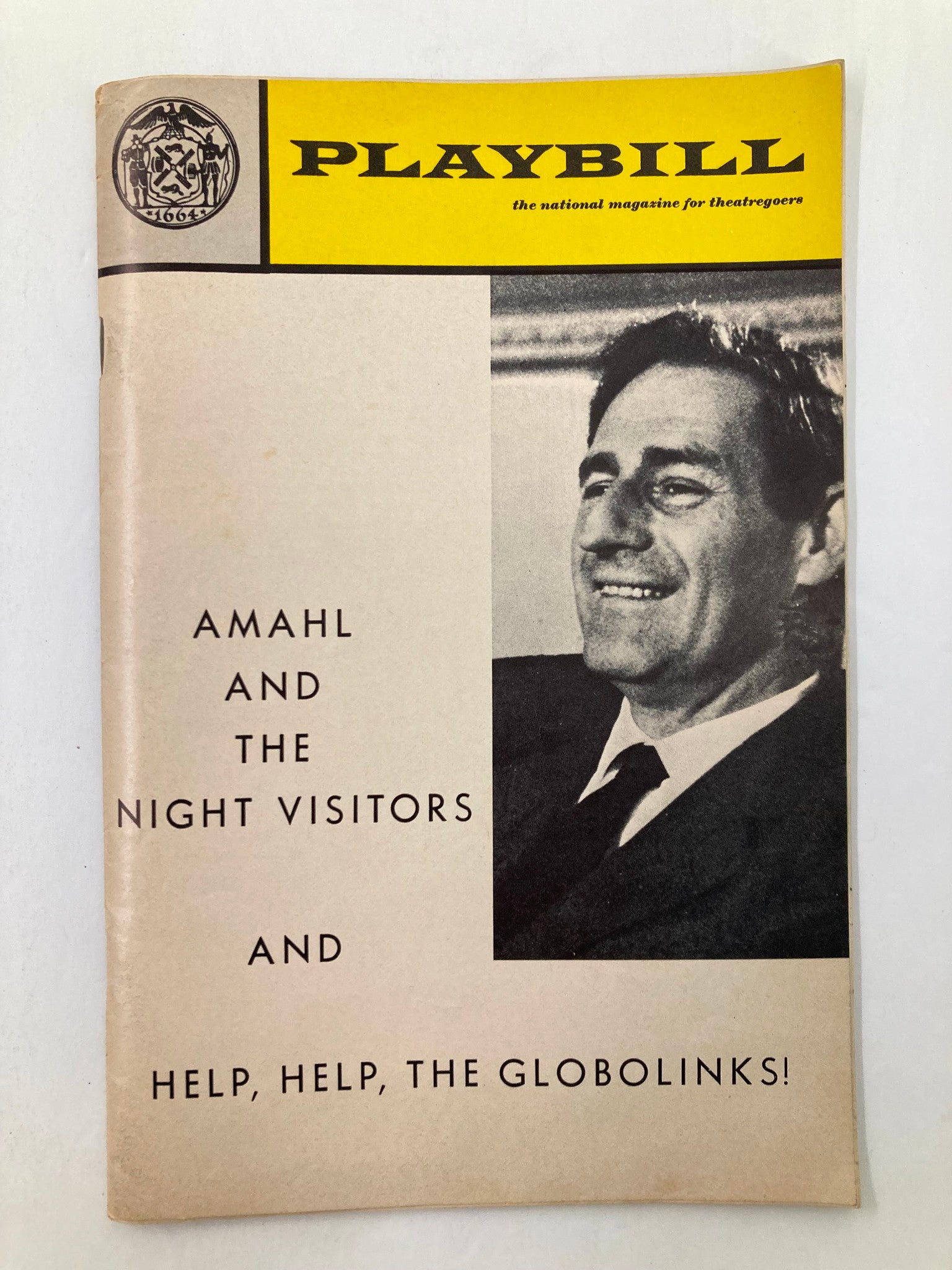 1969 Playbill City Center Theatre Gian Carlo Menotti Amahl & The Night Visitors