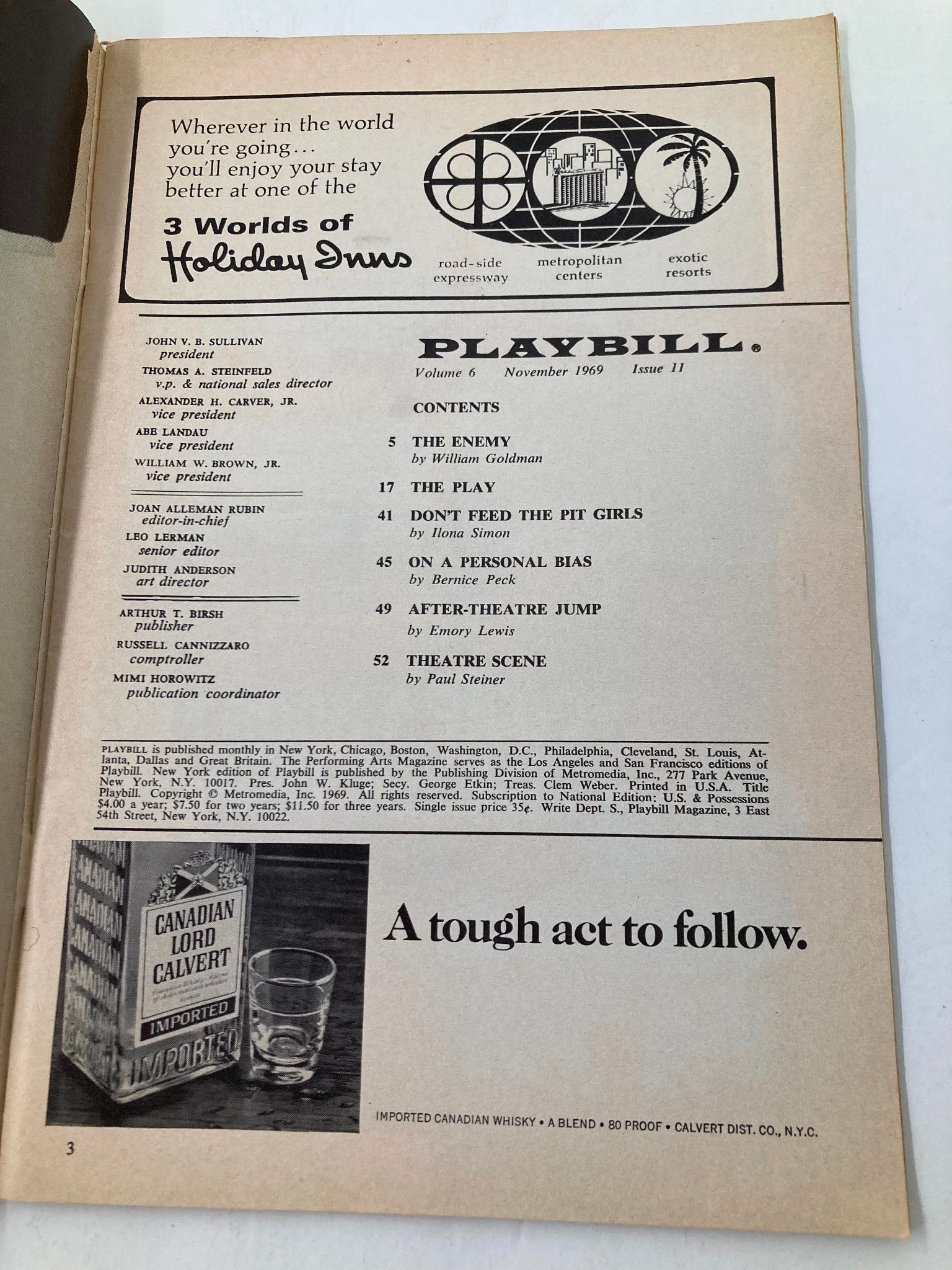 1969 Playbill The Booth Theatre Keir Dullea in Butterflies Are Free