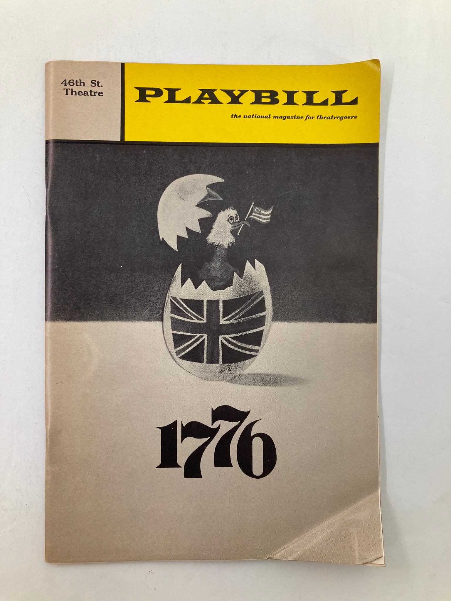 1970 Playbill 46th Street Theatre William Daniels, Paul Hecht in 1776