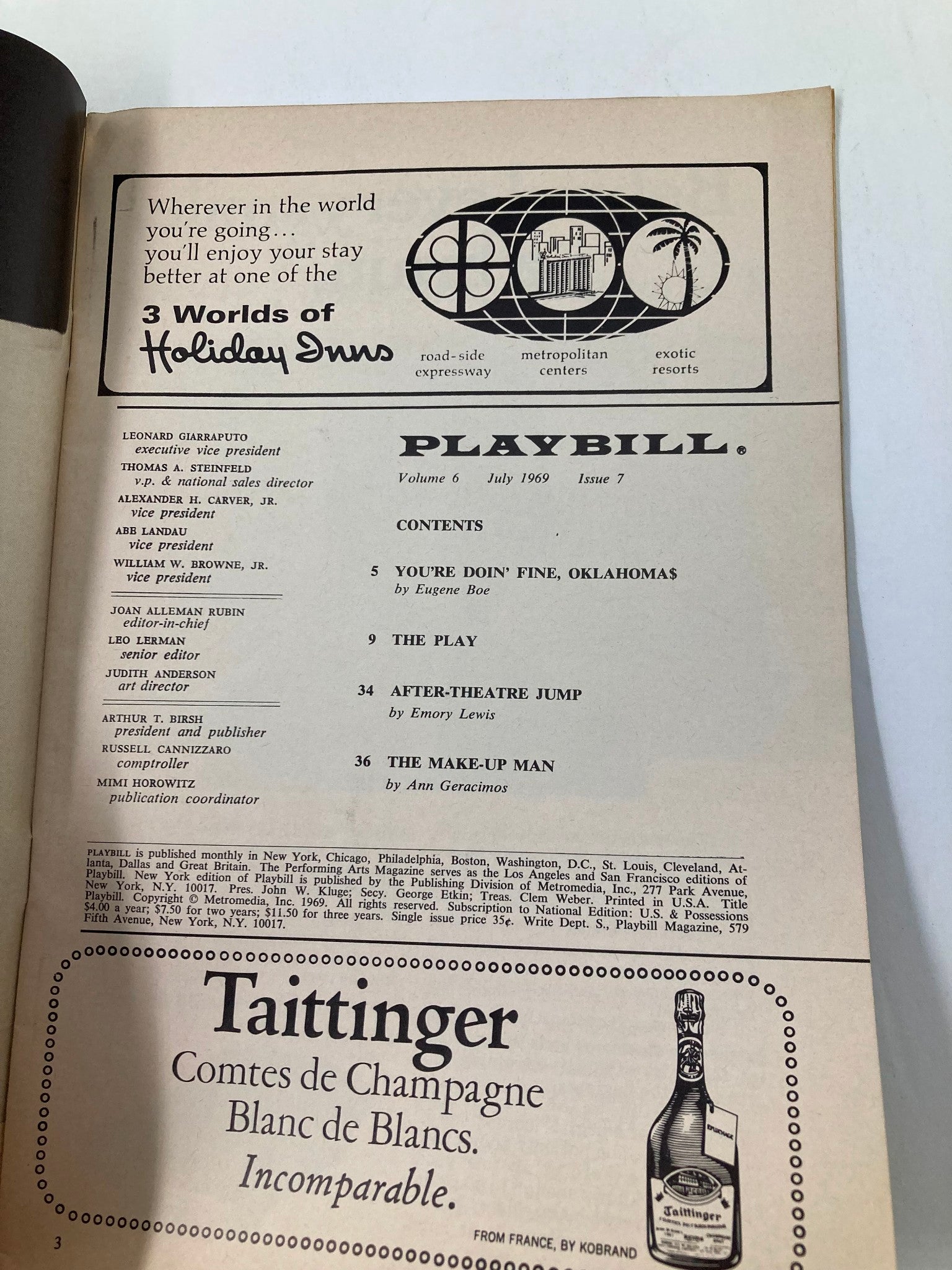 1969 Playbill The Morosco Theatre Julie Harris, Murray Hamilton in Forty Carats