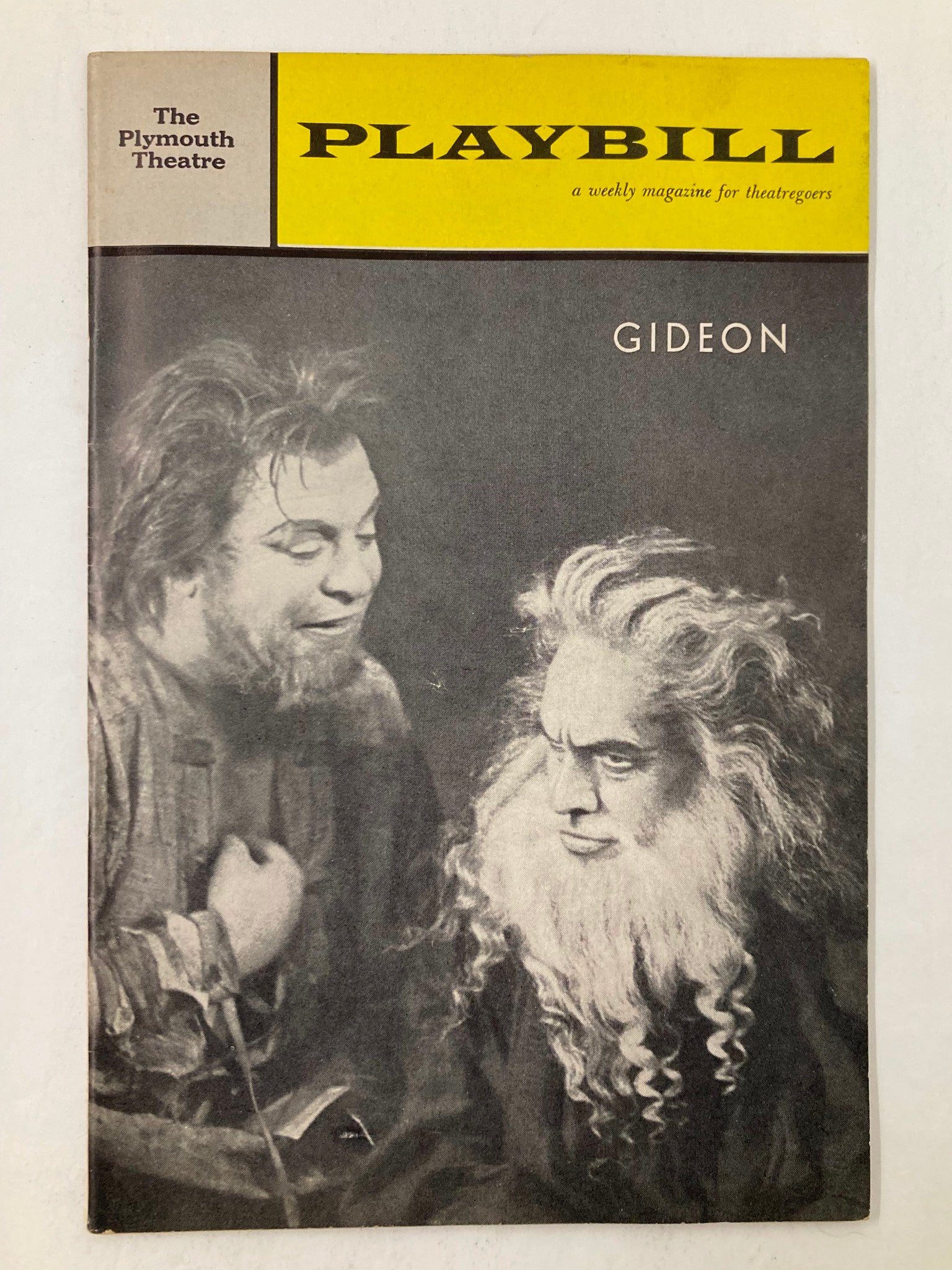 1961 Playbill The Plymouth Theatre Fredric March, Douglas Campbell in Gideon