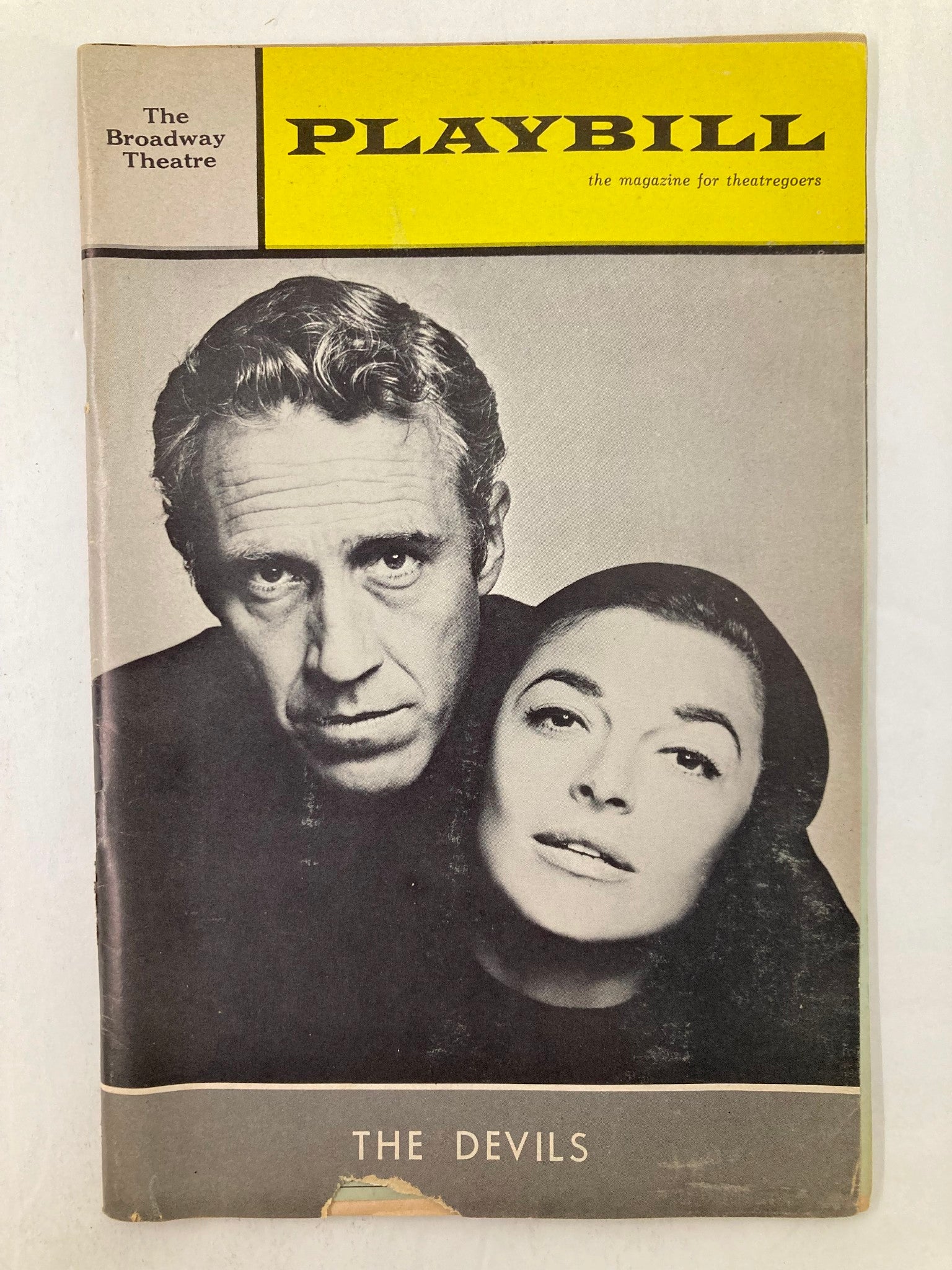 1965 Playbill Broadway Theatre Jason Robards, Anne Bancroft in The Devils