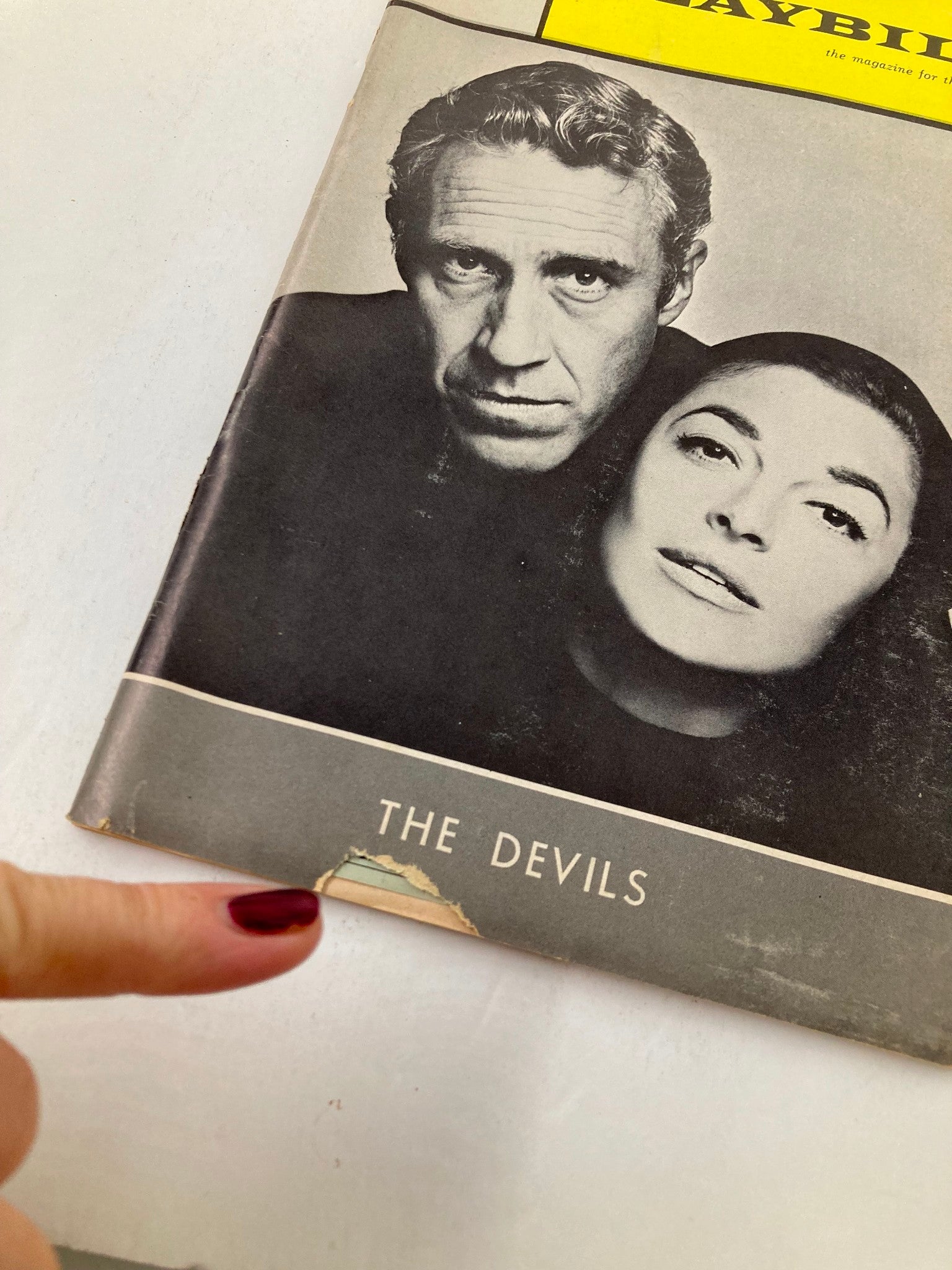 1965 Playbill Broadway Theatre Jason Robards, Anne Bancroft in The Devils