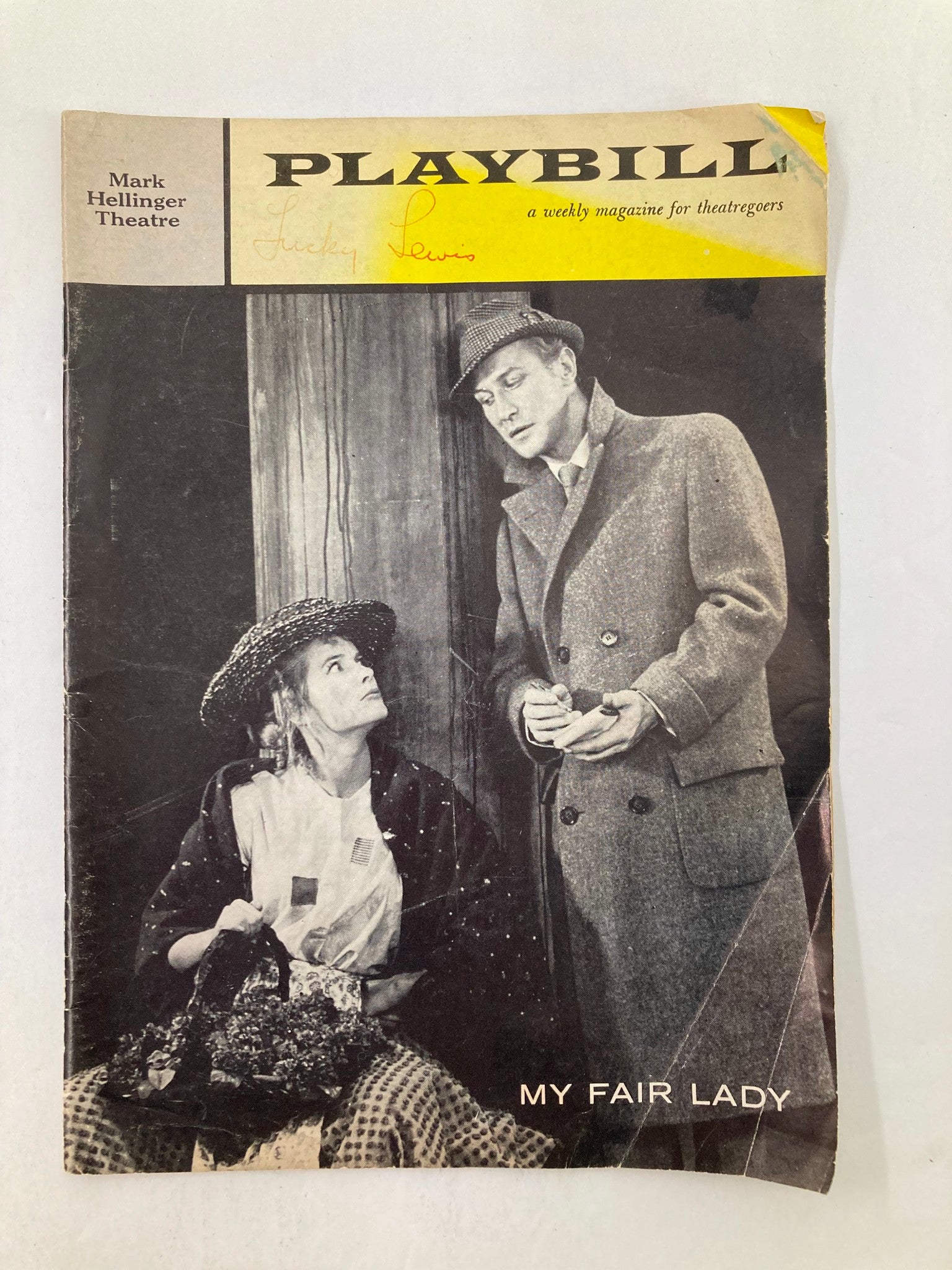 1959 Playbill Mark Hellinger Theatre Sally Ann Howes in My Fair Lady Musical