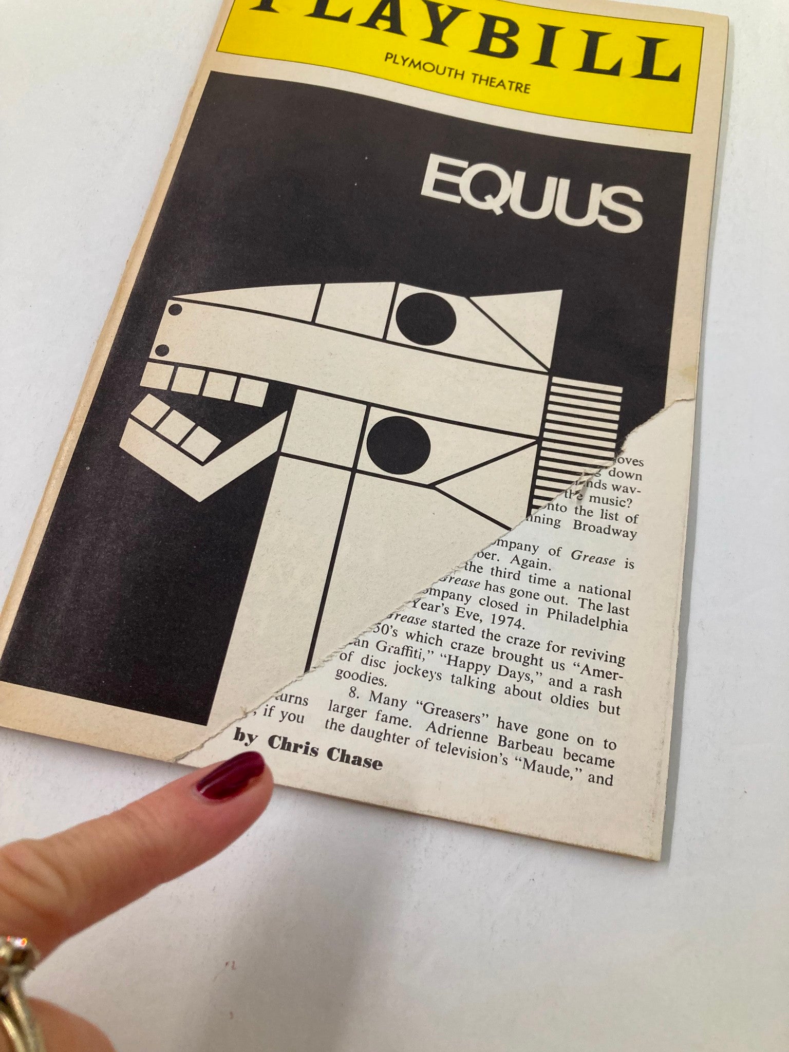 1976 Vol 120 #1 Playbill Plymouth Theatre Anthony Perkins in Equus