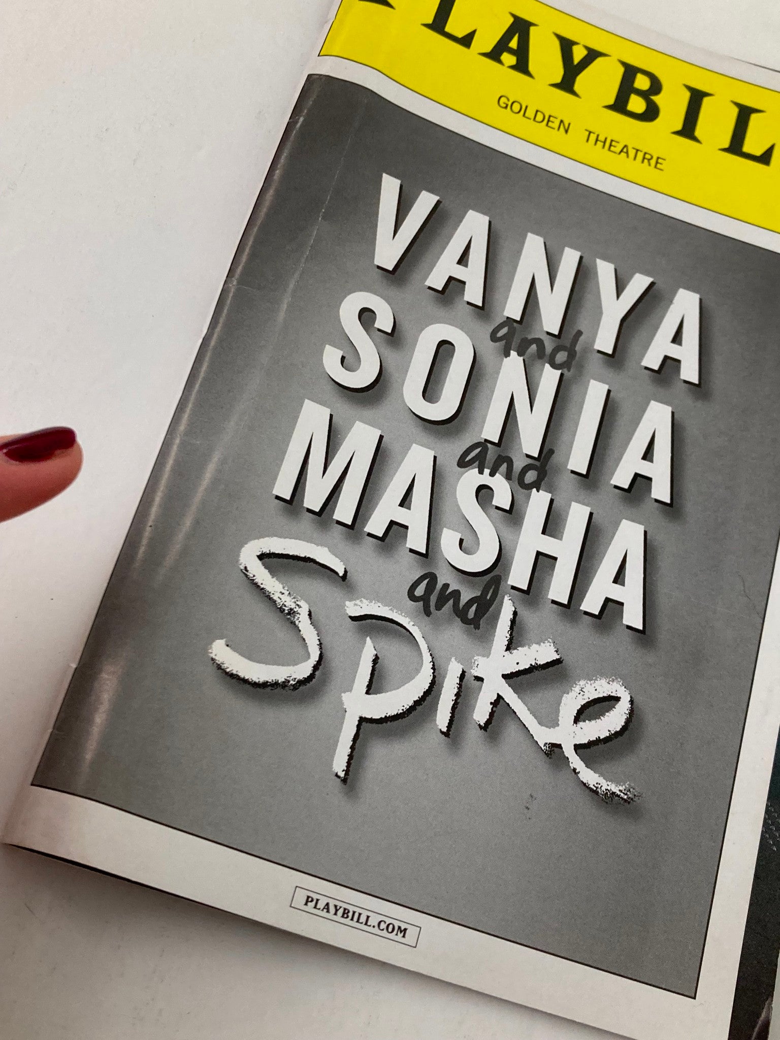 2013 Playbill Golden Theatre Julie White in Vanya and Sonia and Masha and Spike