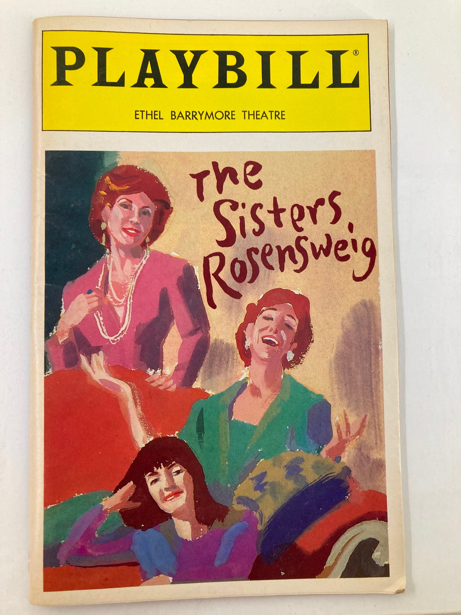 1993 Playbill Ethel Barrymore Theatre Jane Alexander in The Sisters Rosenweig