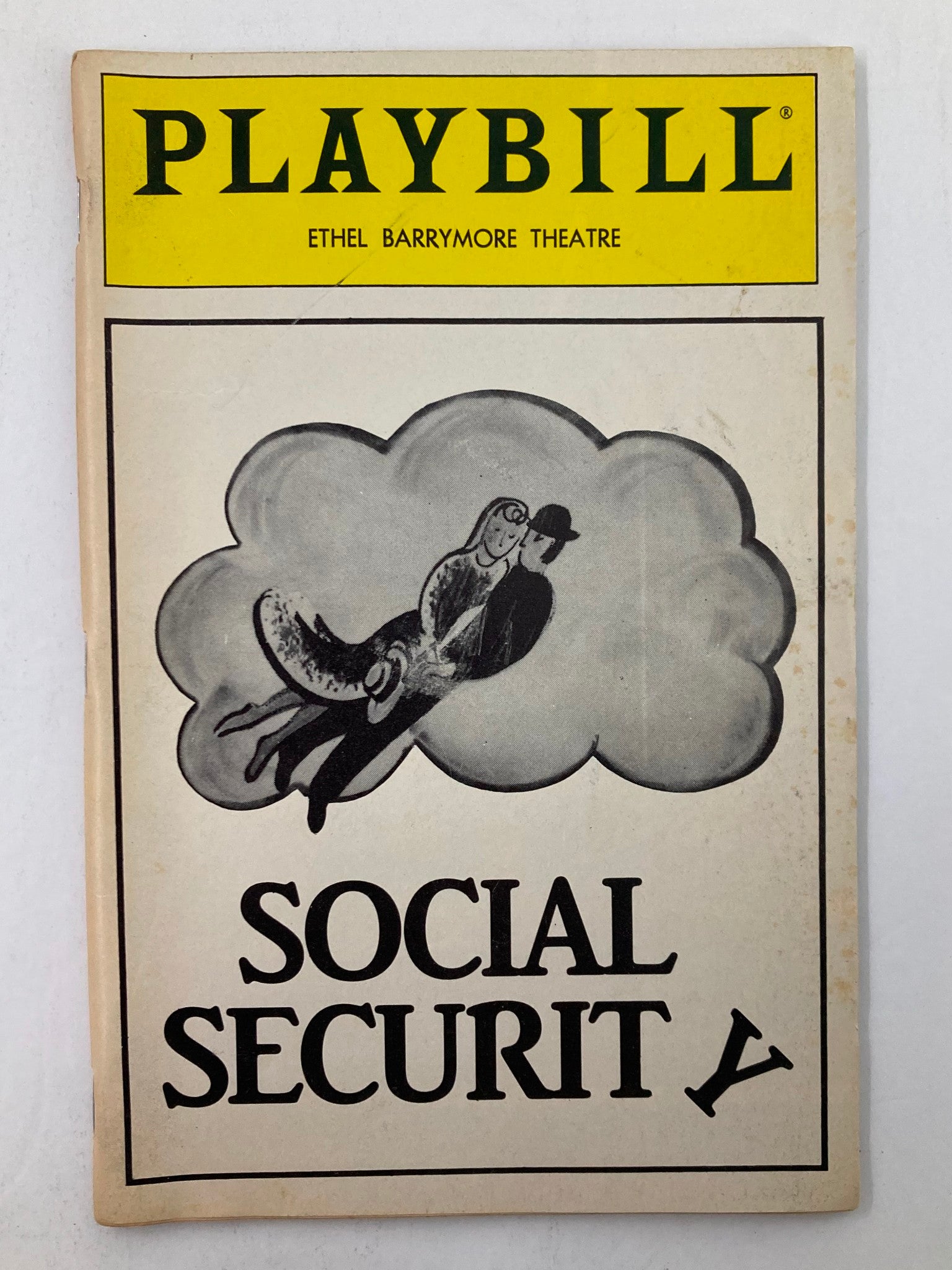 1986 Playbill Ethel Barrymore Theatre Marlo Thomas in Social Security