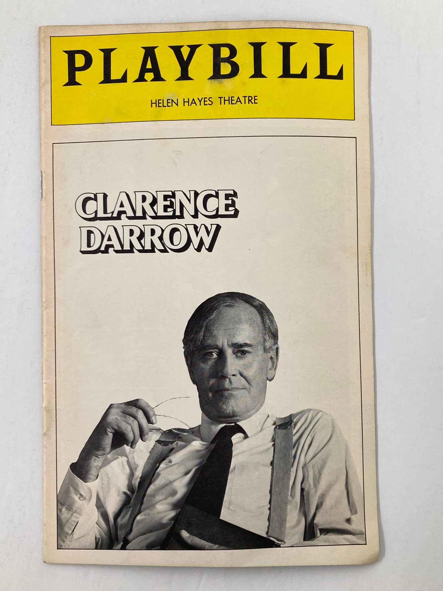 1974 Playbill Helen Hayes Theatre Presents Clarence Darrow