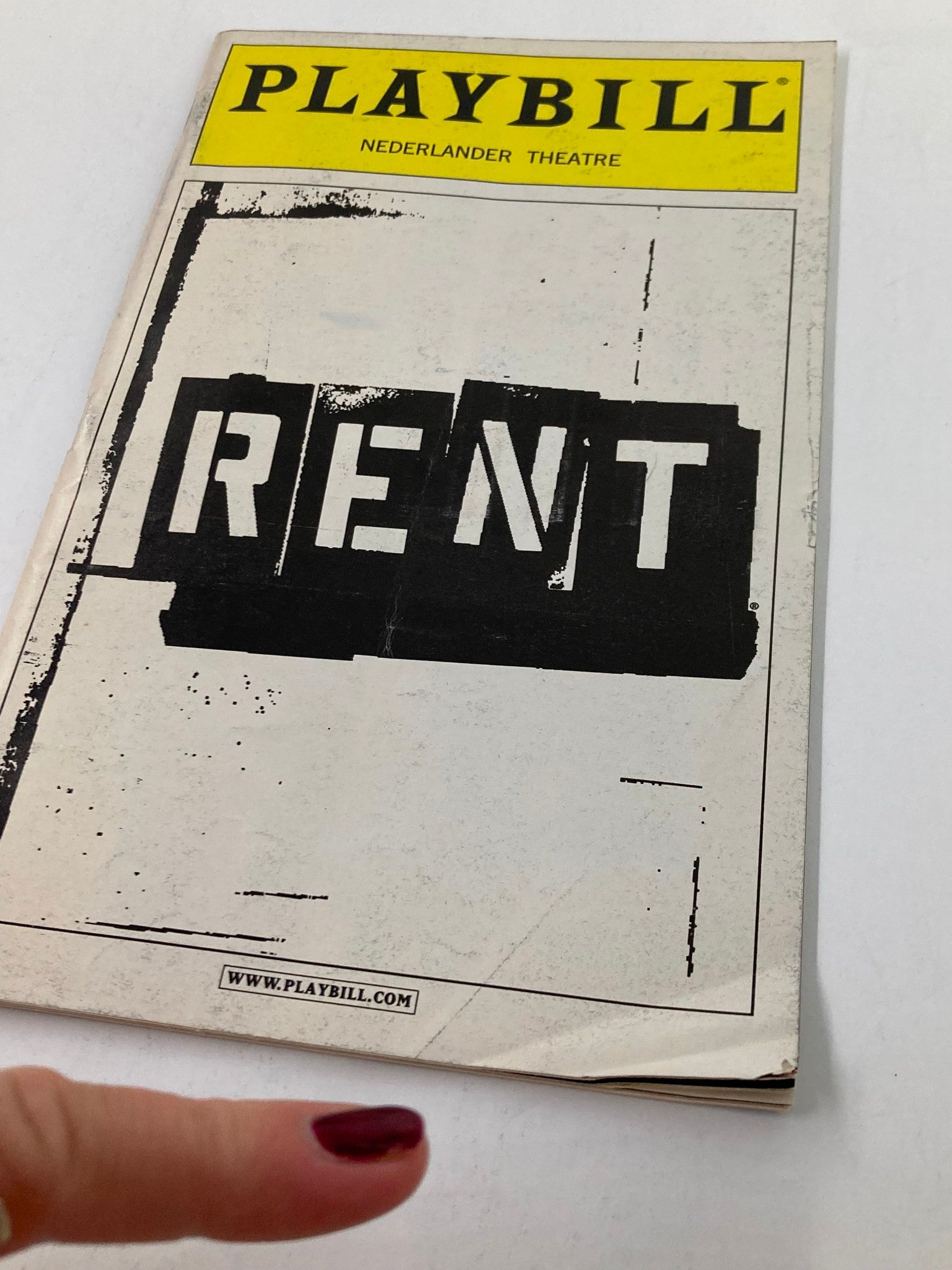 2003 Playbill Nederlander Theatre Mayumi Ando & Matt Caplan in Rent