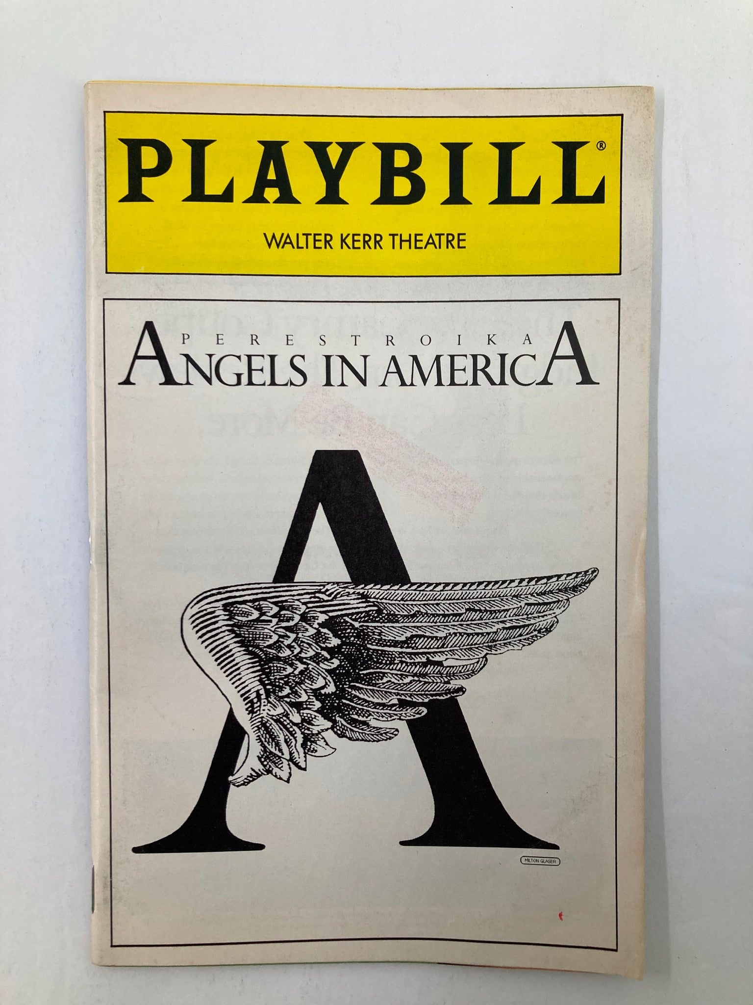 1994 Playbill Walter Kerr Theatre Perestroika Angels in America by Tony Kushner