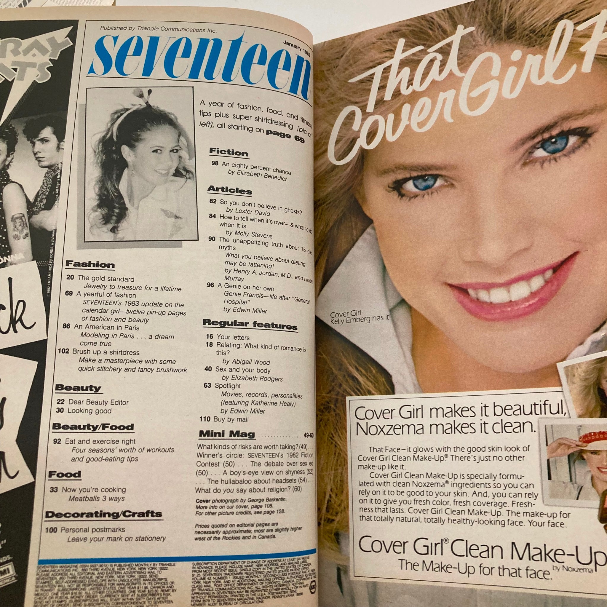 VTG Seventeen Magazine January 1983 Genie Francis... On Her Way No Label