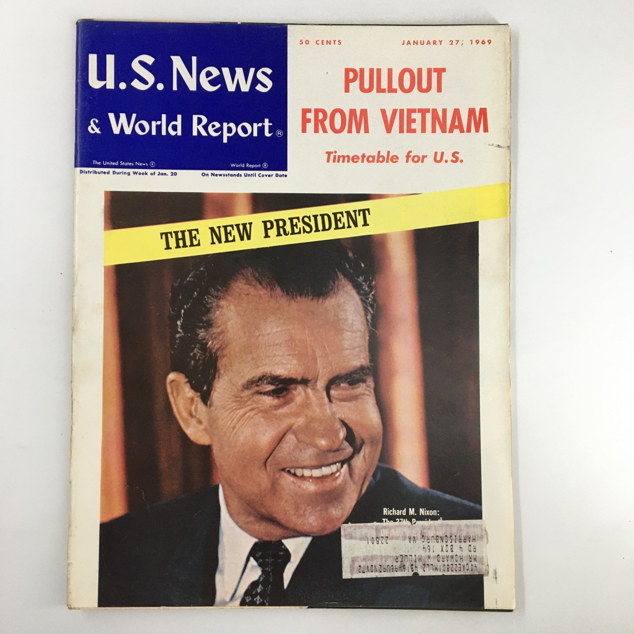 US News & World Report Magazine January 27 1969 President Richard M. Nixon