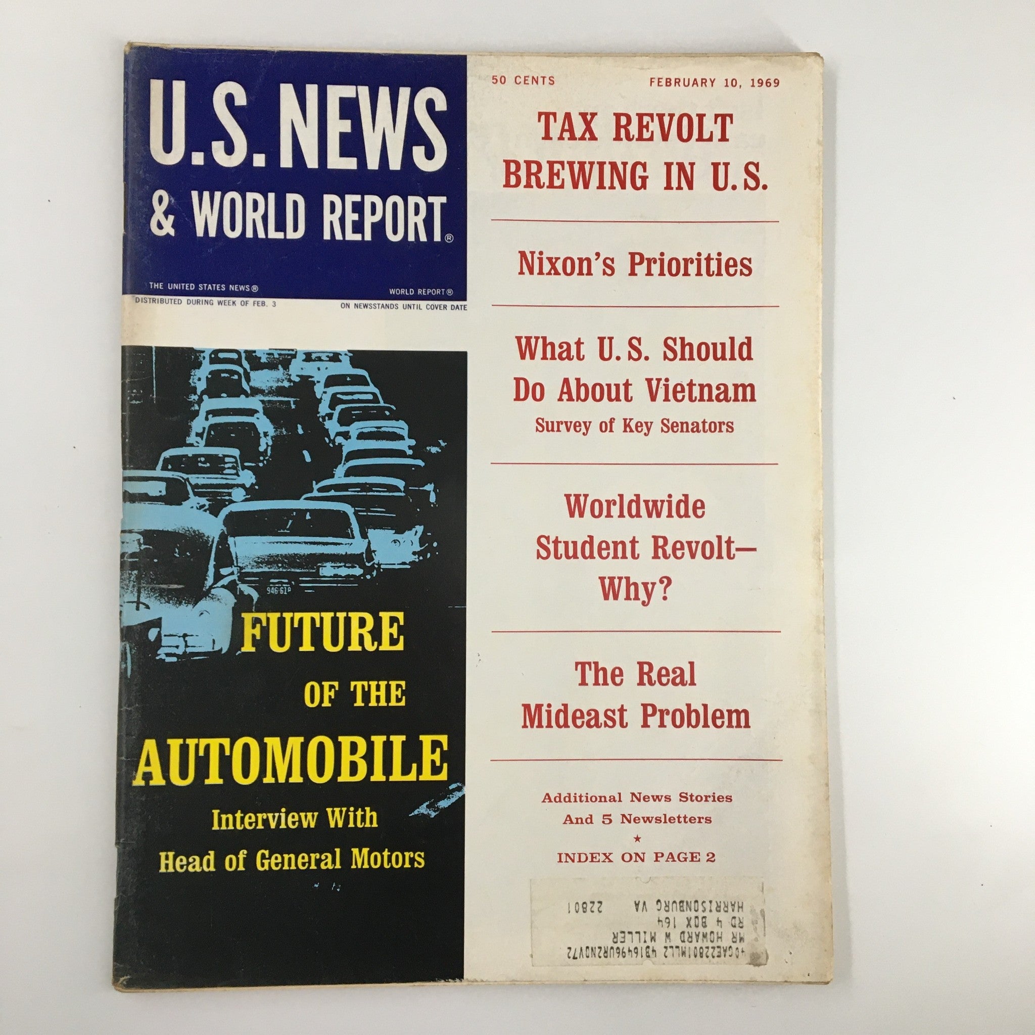 US News & World Report Magazine February 10 1969 Tax Revolt Brewing in U.S.