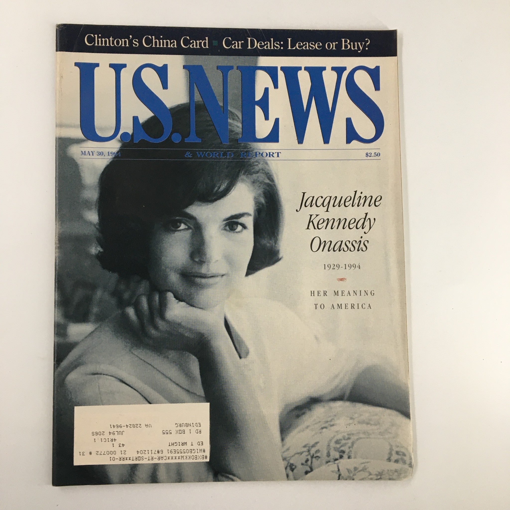 US News & World Report Magazine May 30 1994 Jacqueline, Her Meaning to America