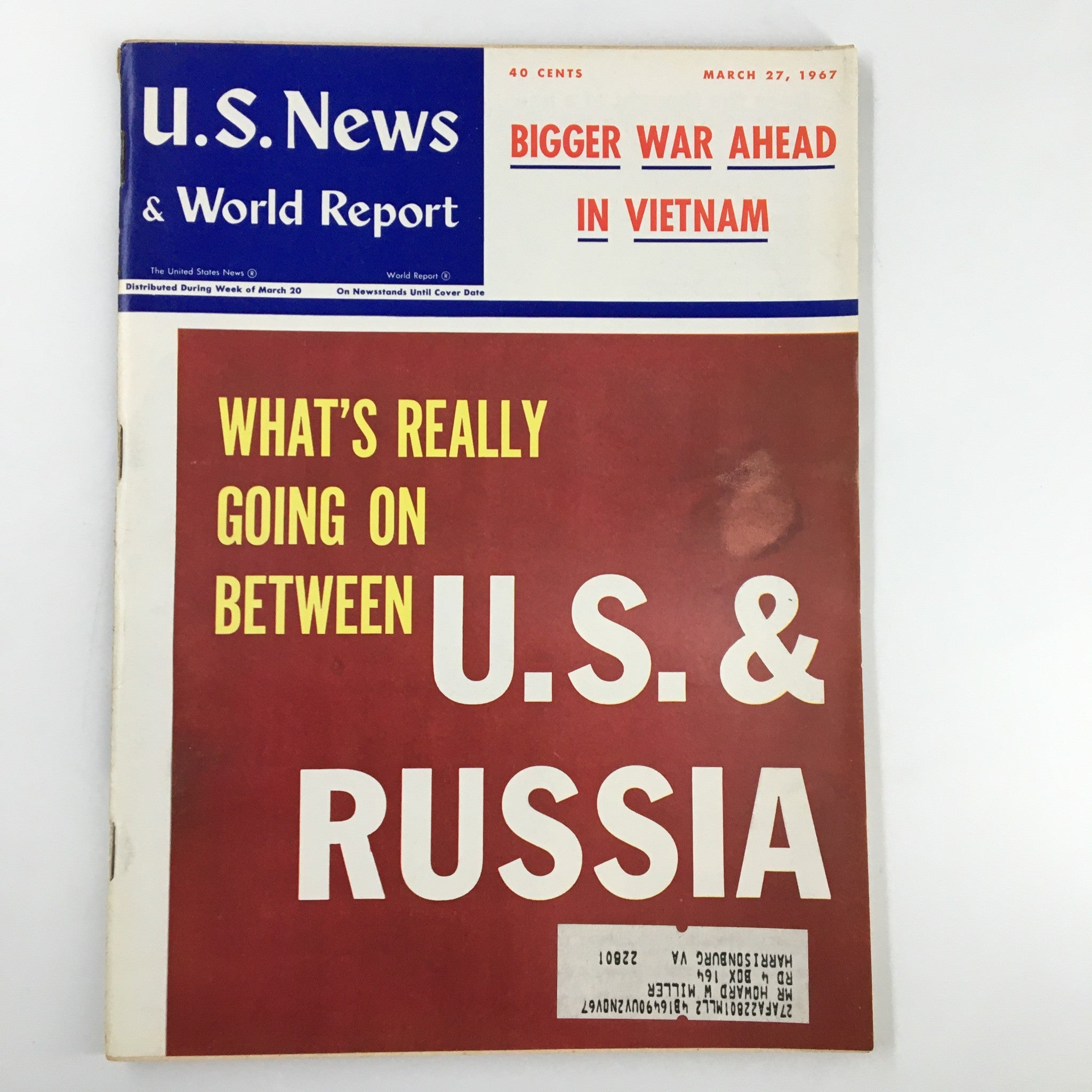 US News & World Report Magazine March 27 1967 Bigger War Ahead in Vietnam