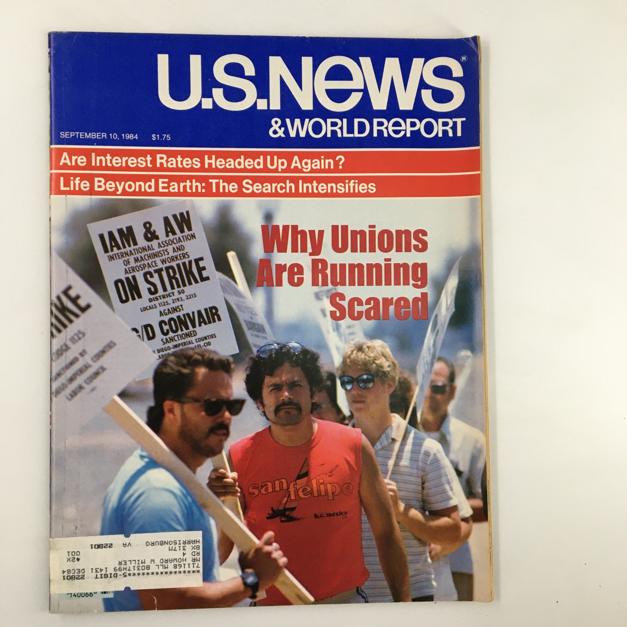 US News & World Report Magazine September 10 1984 Why Unions Are Running Scared