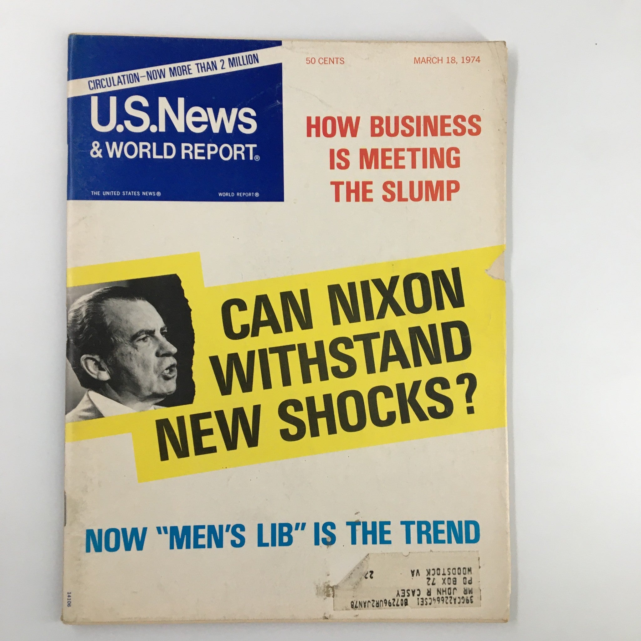 US News & World Report Magazine March 18 1974 Can Nixon Withstand New Shocks