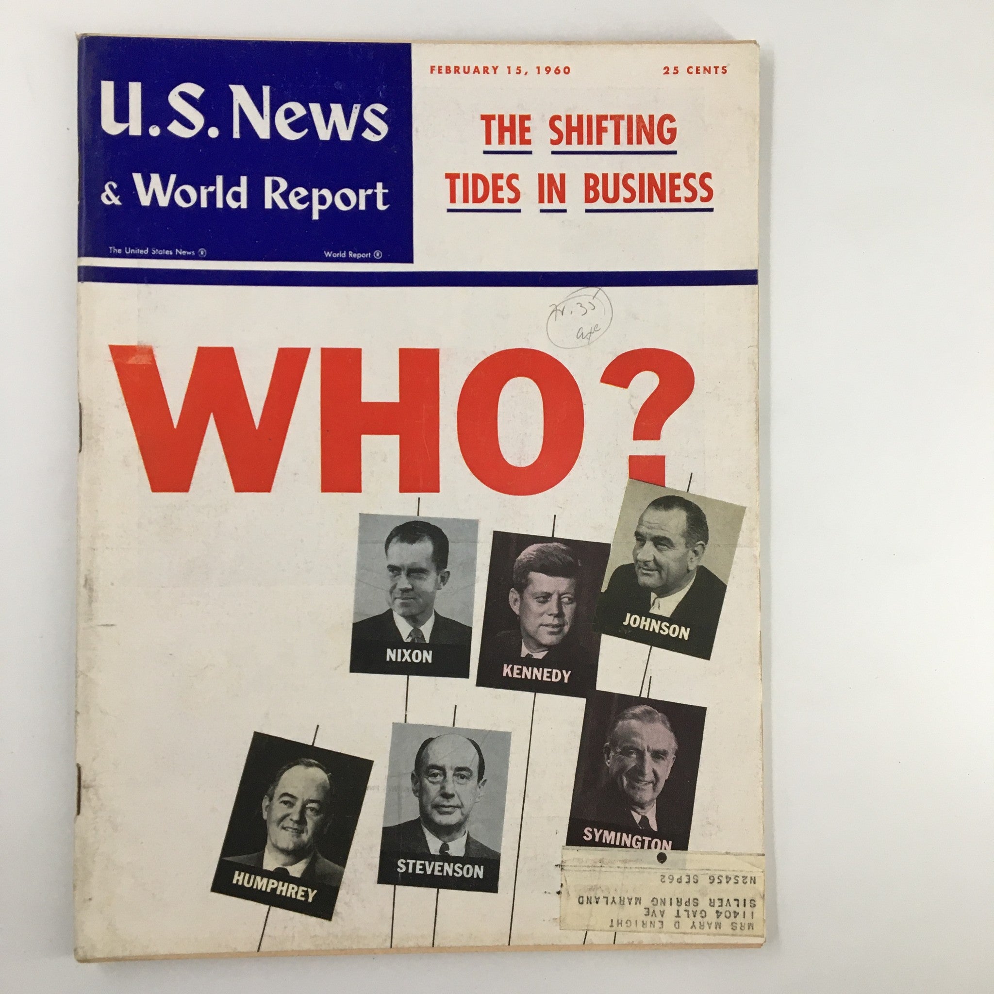 US News & World Report Magazine February 15 1960 The Shifting Tides in Business