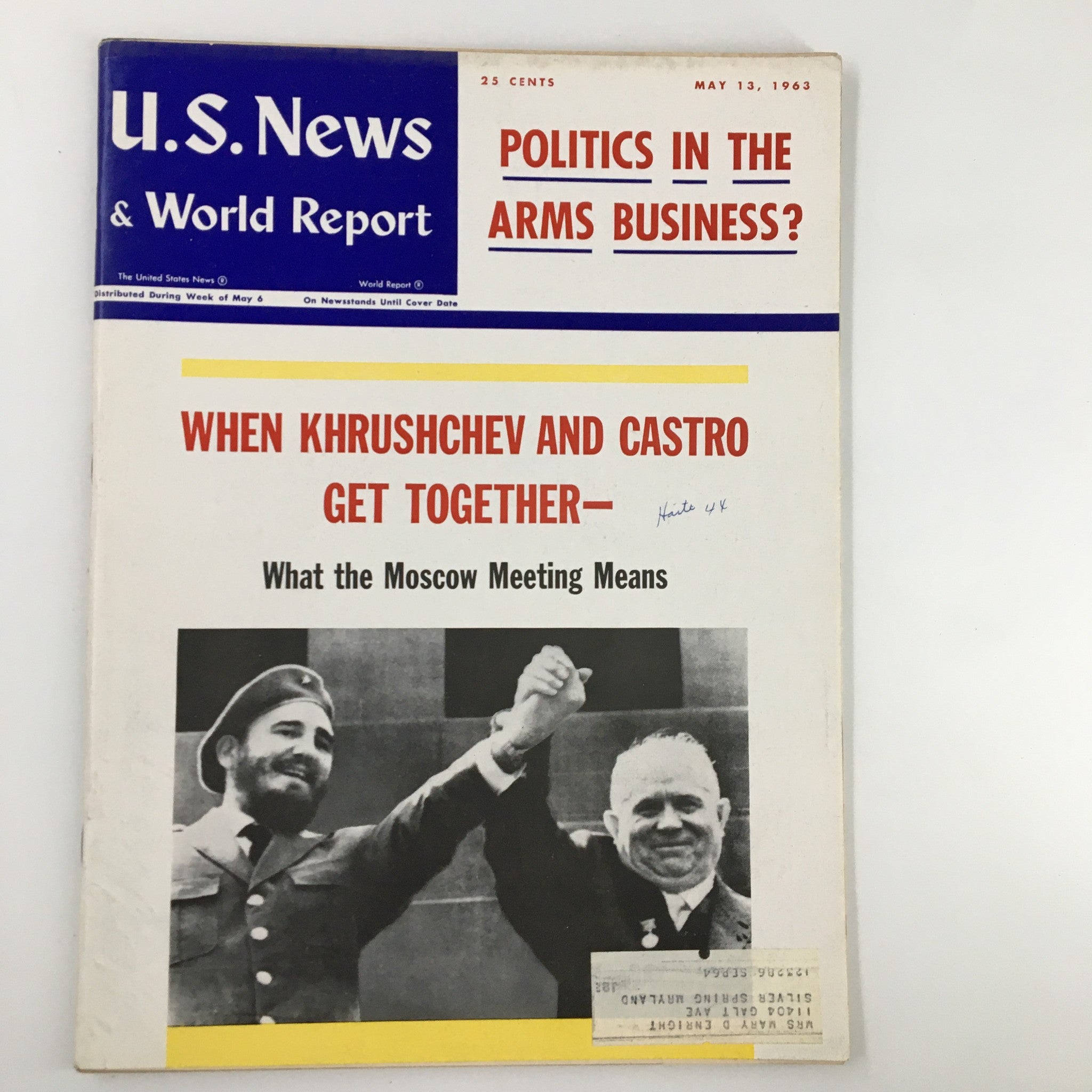 US News & World Report Magazine May 13 1963 Politics In The Arms Business?