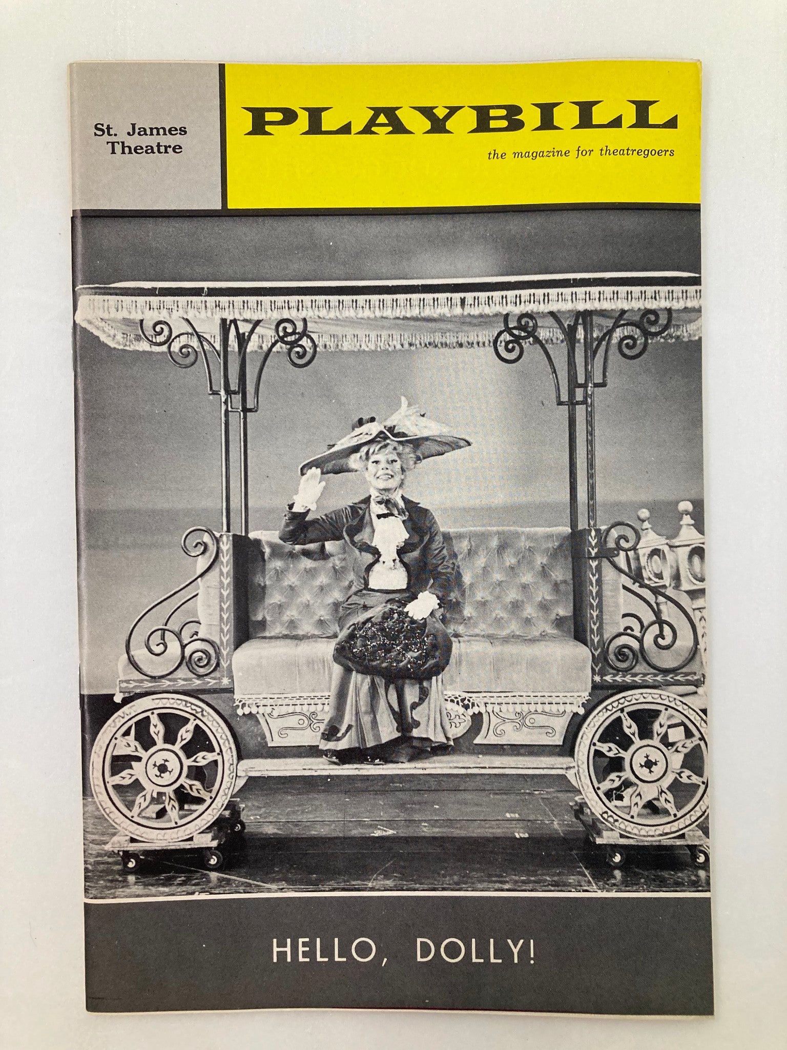 1965 Playbill St. James Theatre Carol Channing, David Burns in Hello Dolly!