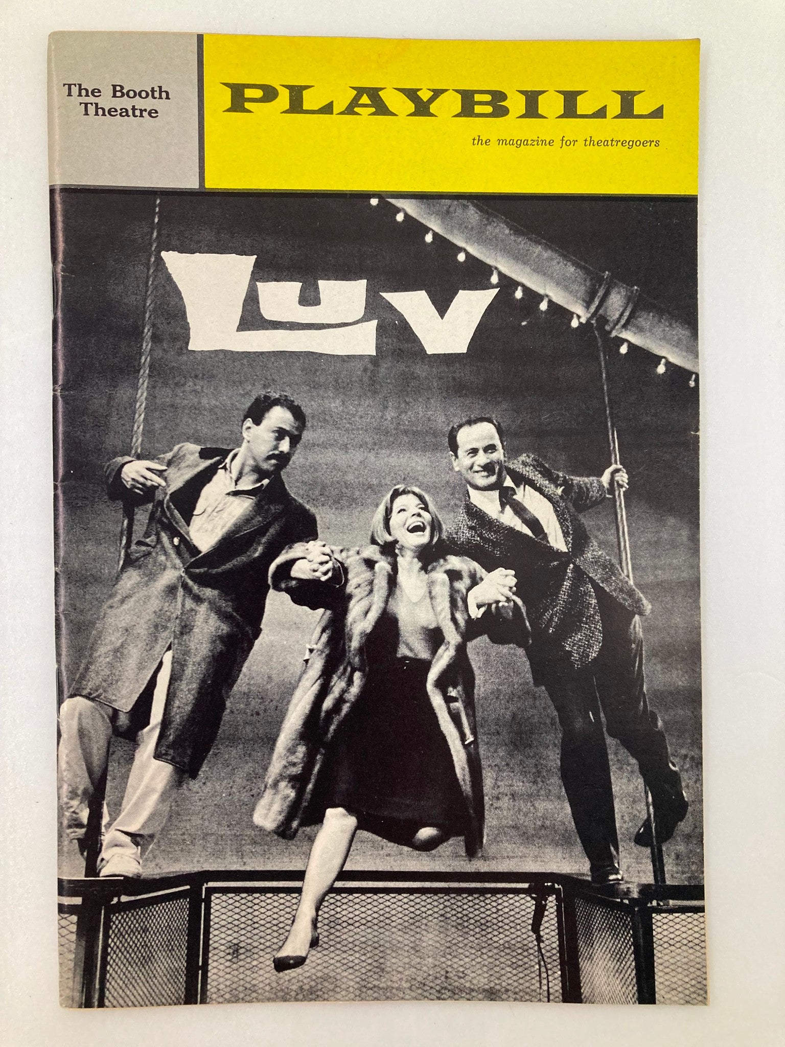 1965 Playbill The Booth Theatre Eli Wallach, Anne Jackson, Alan Arkin in Luv