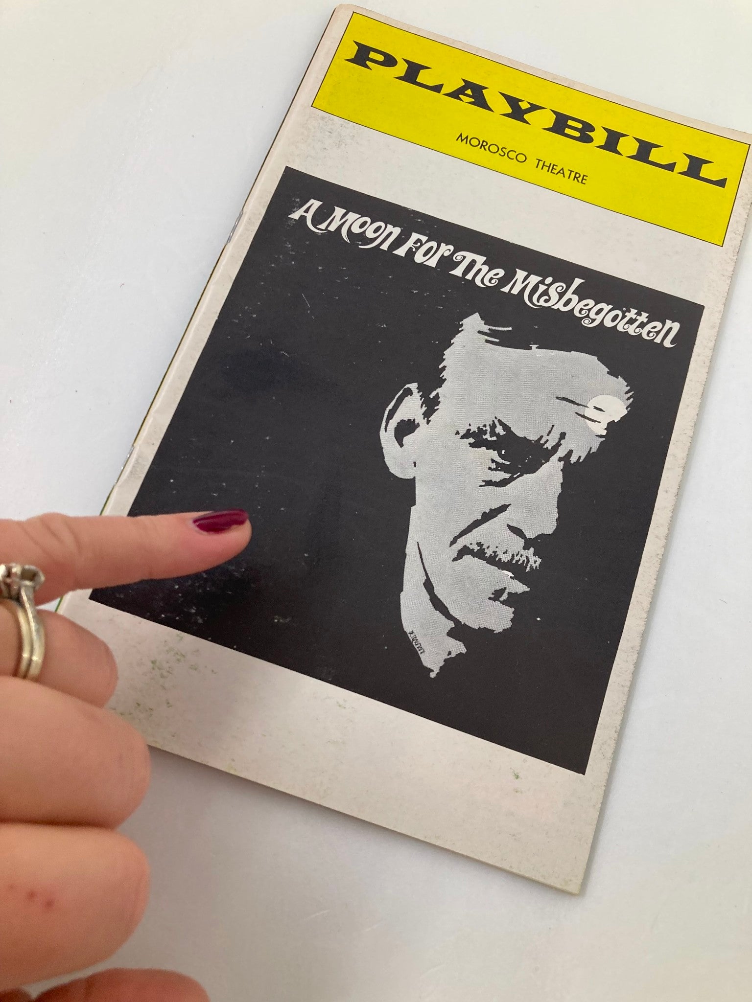 1974 Playbill Morosco Theatre Jason Robards in A Moon for the Misbegotten