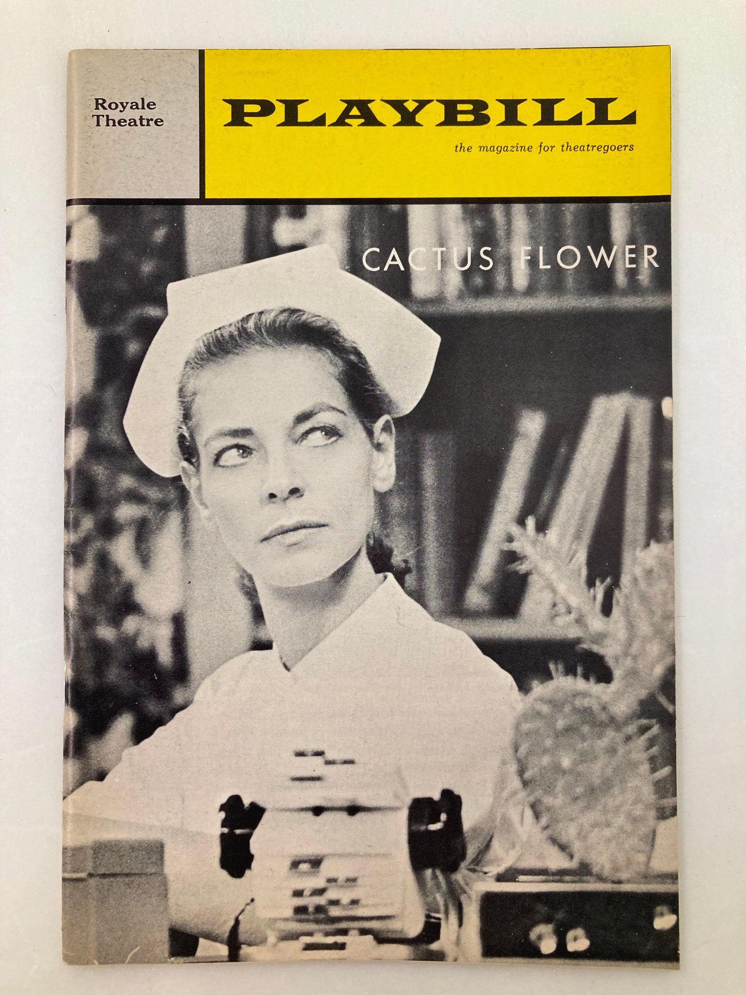 1966 Playbill Royale Theatre Lauren Bacall and Barry Nelson in Cactus Flower