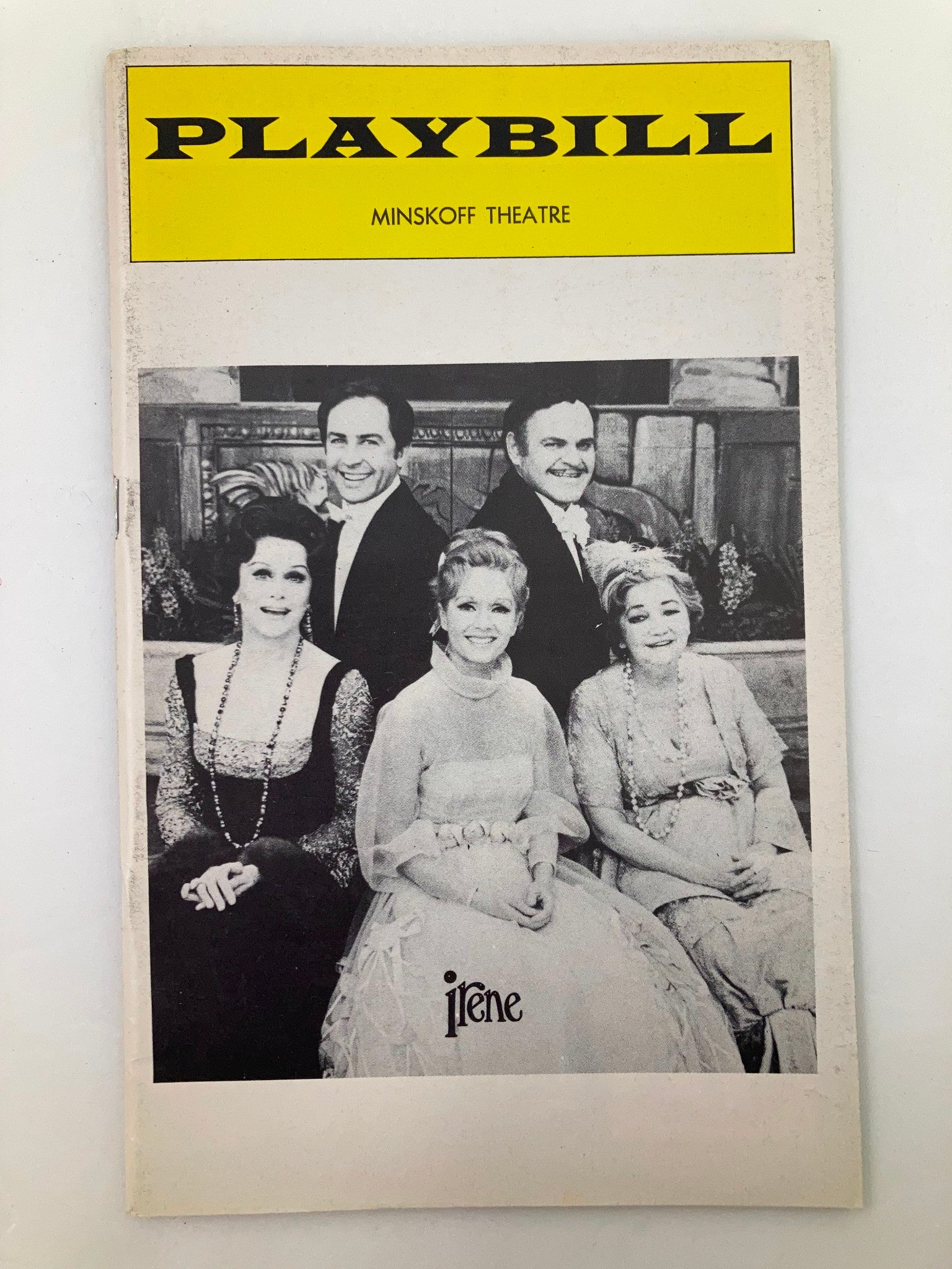 1974 Playbill Minskoff Theatre Debbie Reynolds and Patsy Kelly in Irene