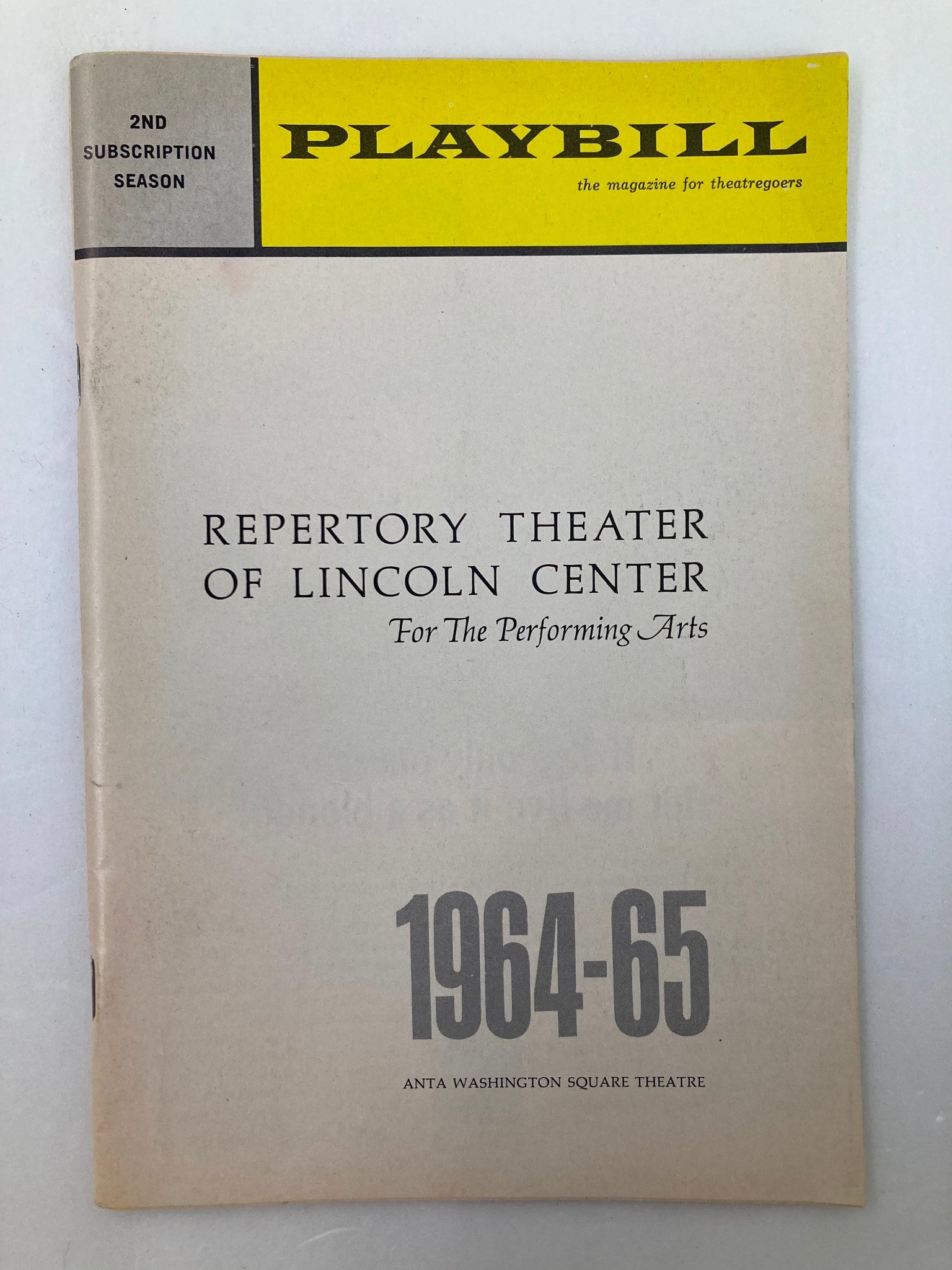 1965 Playbill Repertory Theater of Lincoln Center Paul Mann in Incident at Vichy