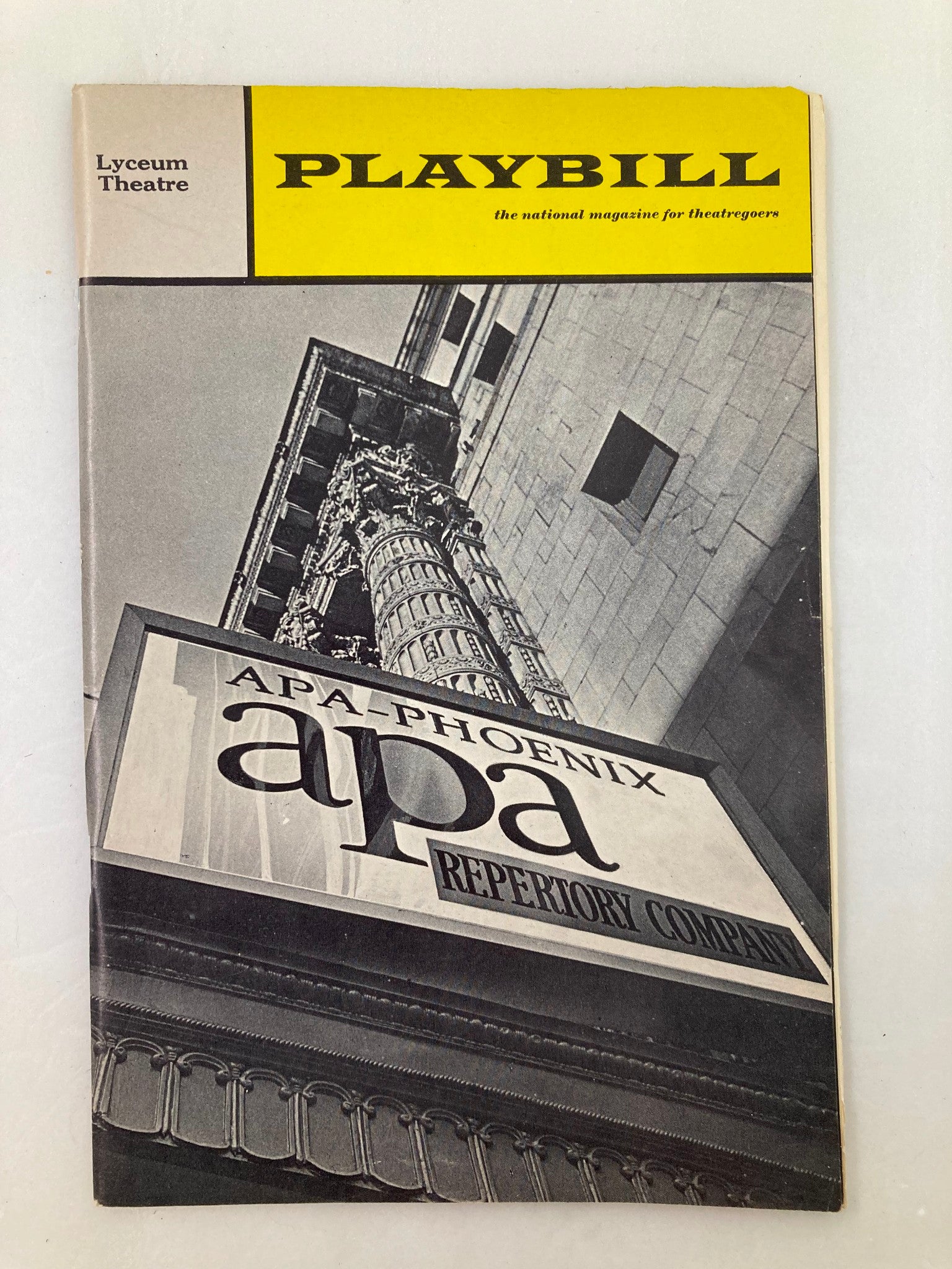 1968 Playbill Lyceum Theatre Brian Bedford in Apa-Phoenix Repertory Company