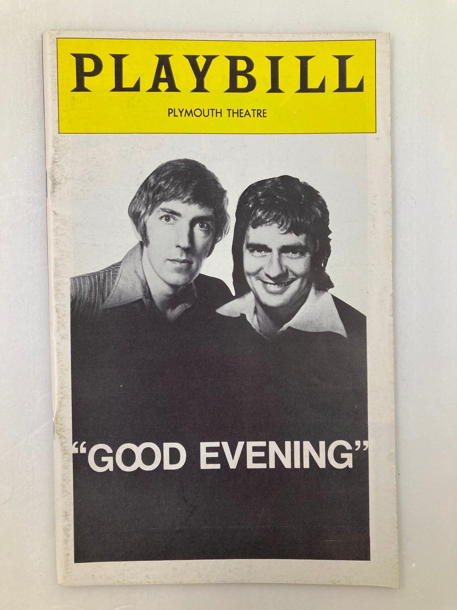 1974 Playbill Plymouth Theatre Peter Cook and Dudley Moore in Good Evening