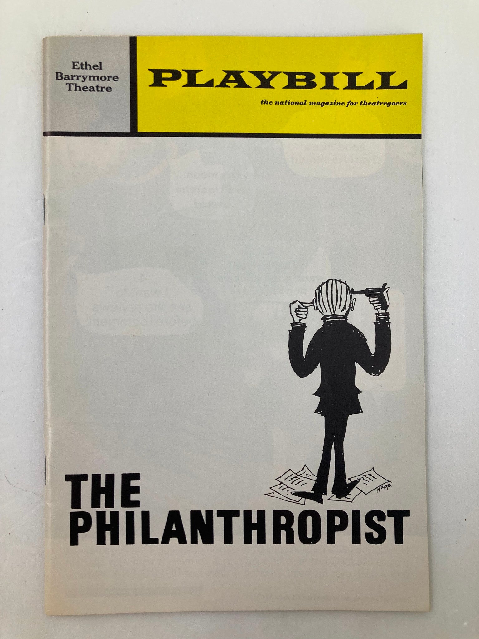 1971 Playbill Ethel Barrymore Theatre Alec McCowen in The Philanthropist