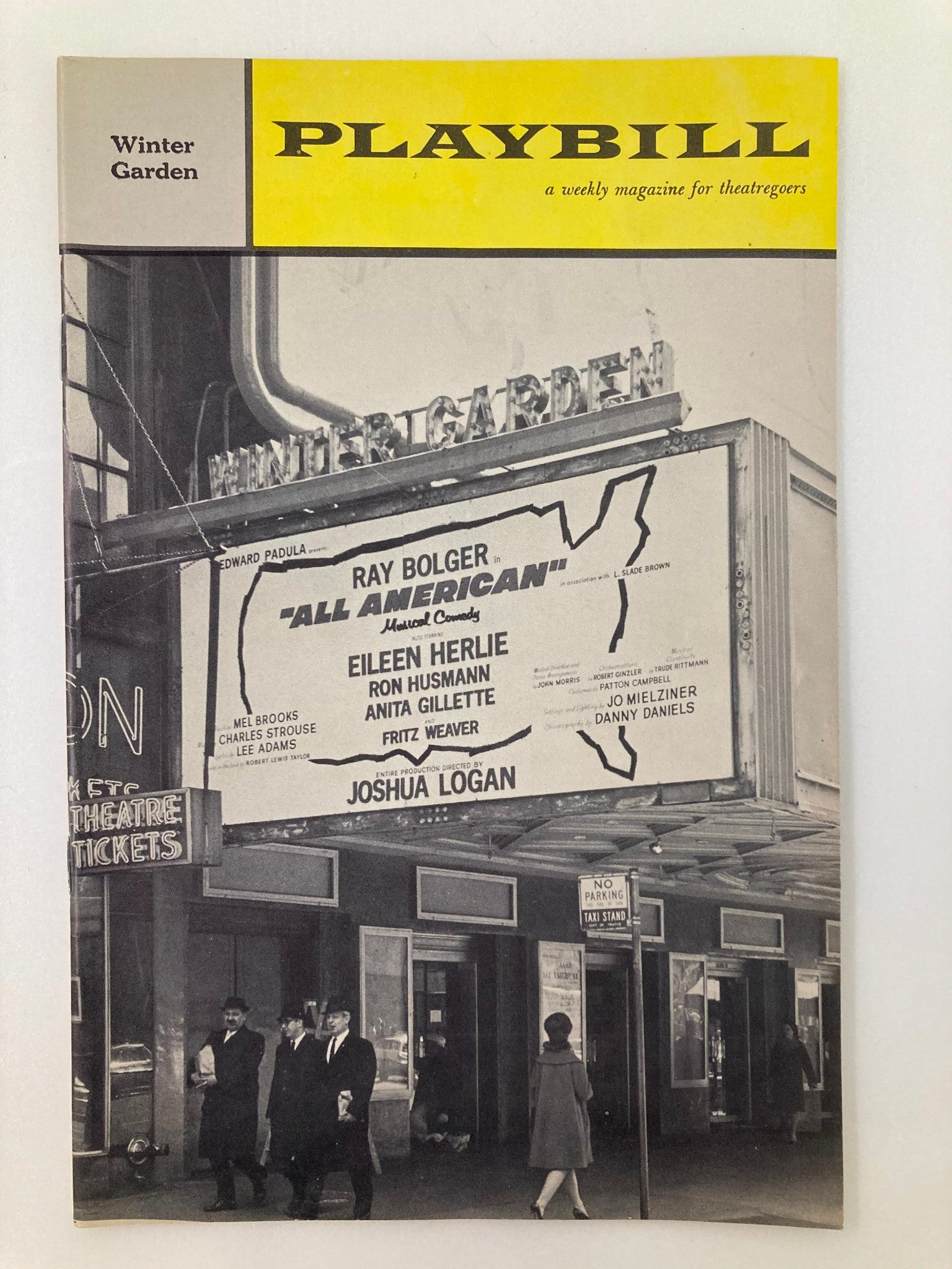 1962 Playbill Winter Garden Ray Bolger, Eileen Herlie in All American