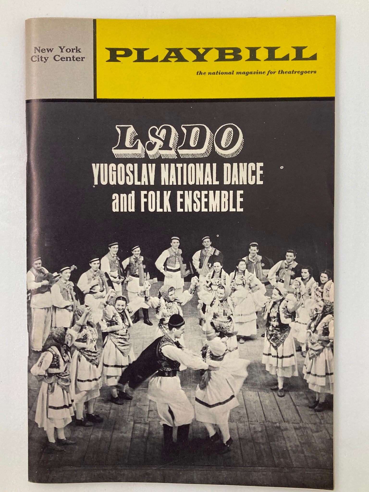 1967 Playbill New York City Center Lado Yugoslav National Dance & Folk Ensemble