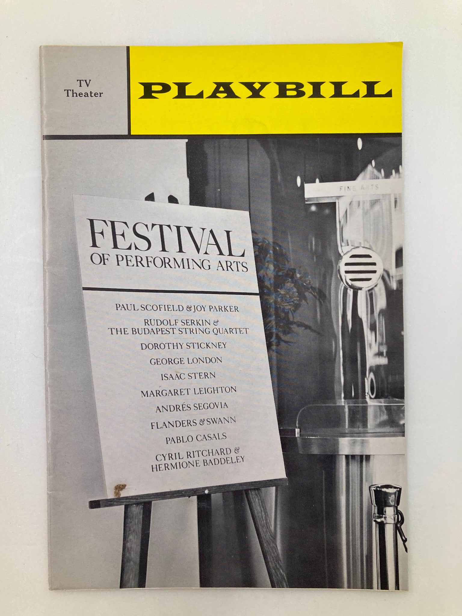 Playbill TV Theater Festival of Performing Arts Paul Scofield & Joy Parker